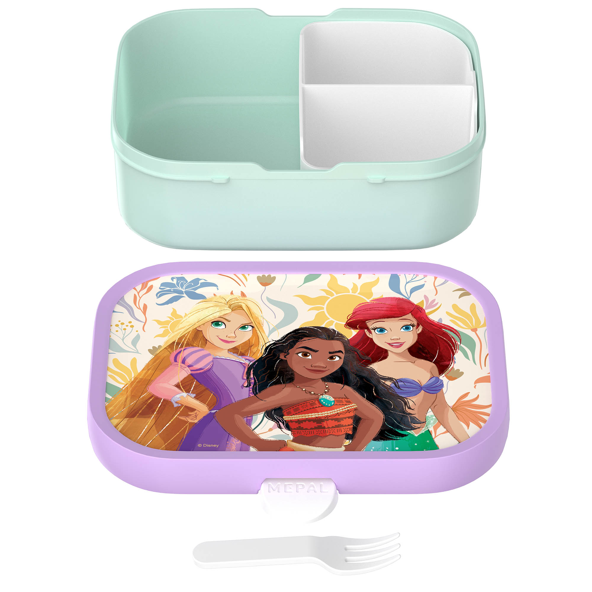 MEPAL Brotdose für Kinder CAMPUS mit Bento-Einsatz 0,75 Liter PRINCESS POWER