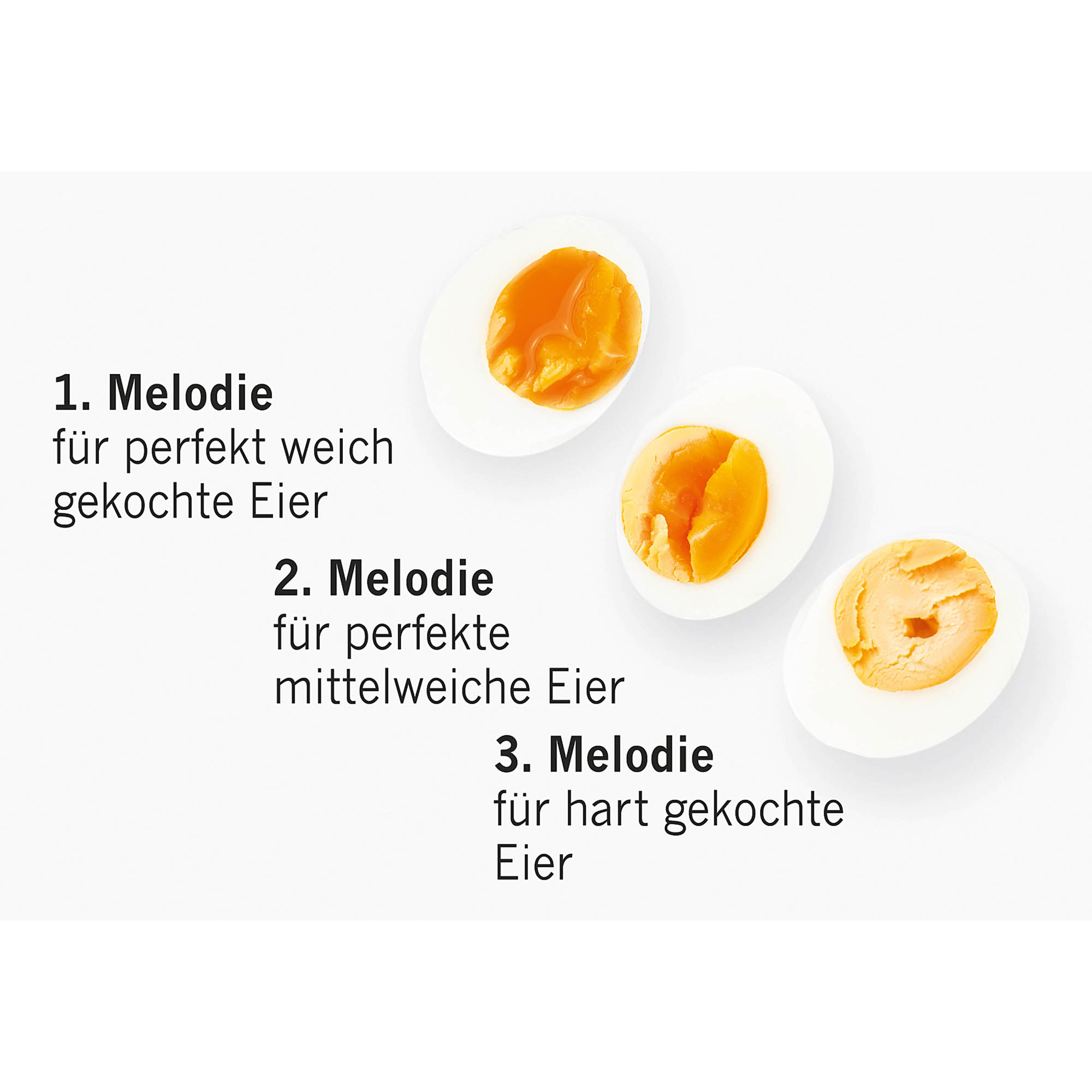 BRAINSTREAM PiepEi CLASSIC weiß Eieruhr zum Mitkochen für 3 Härtegrade