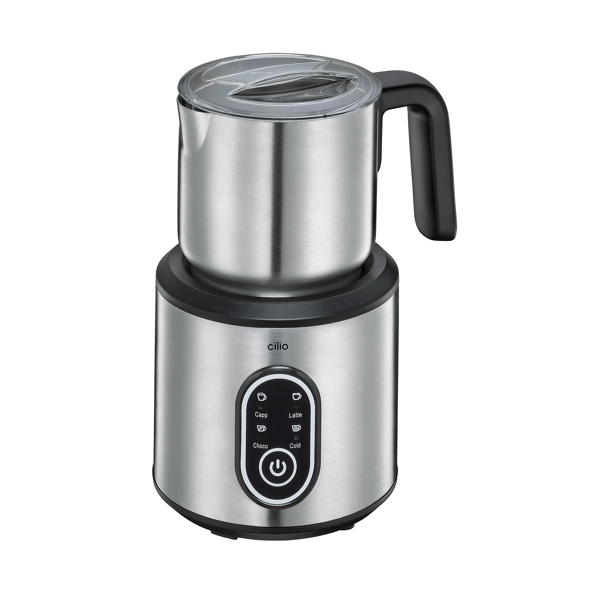 CILIO Elektrischer Milchaufschäumer PERFETTO mit Spirale und Quirl 300 ml
