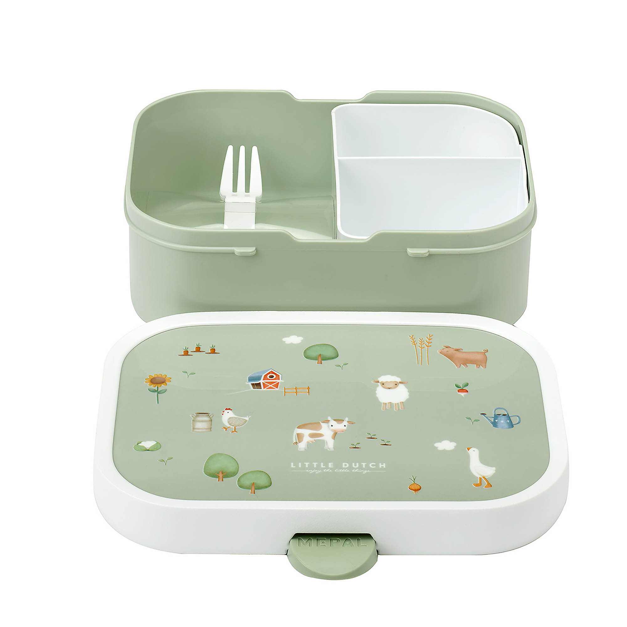 MEPAL Brotdose mit Bento-Einsatz CAMPUS 0,75 Liter LITTLE DUTCH Little Farm