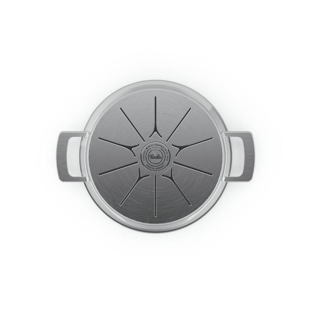 FISSLER Serie PHI COLLECTION Fleischtopf 20 cm 3,2 Liter mit Glasdeckel