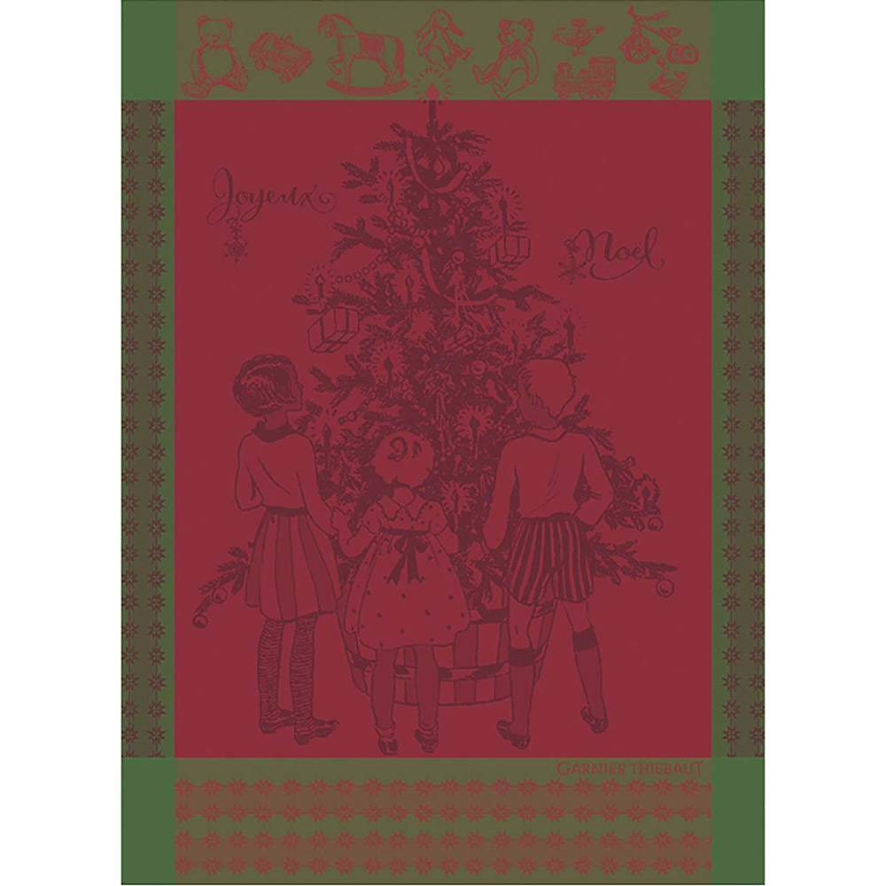 GARNIER-THIEBAUT Geschirrtuch NOEL D'ENFANCE (Weihnacht) 56 x 77 cm 100% Baumwolle