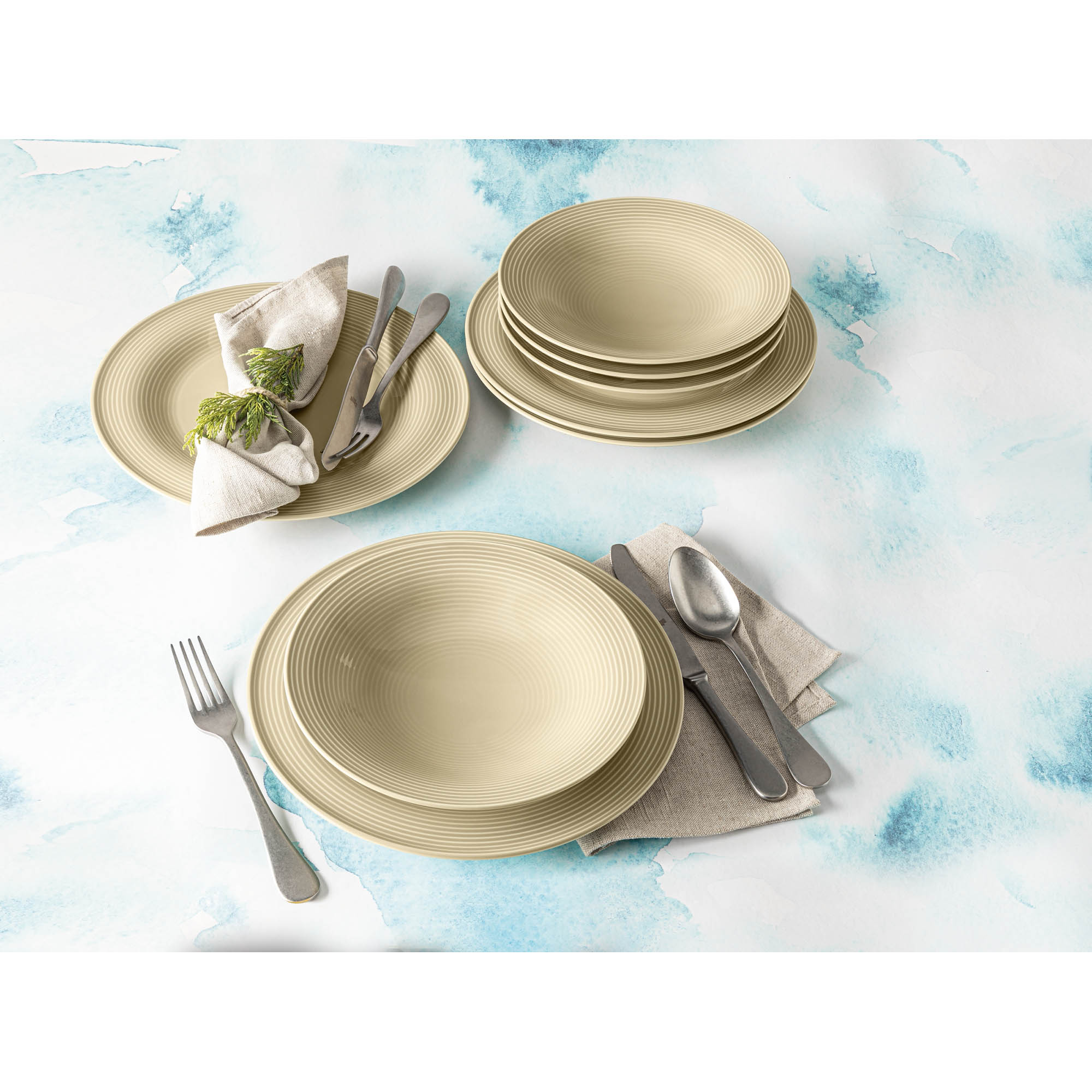 Seltmann Weiden BEAT color glaze 003 Tafelservice 12-teilig sandbeige