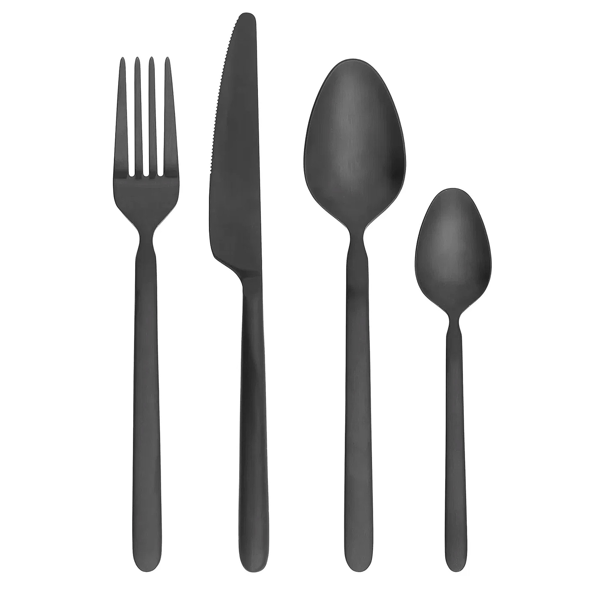 BLOMUS Besteck-Set 16-teilig STELLA Edelstahl mit PVD-Veredelung schwarz