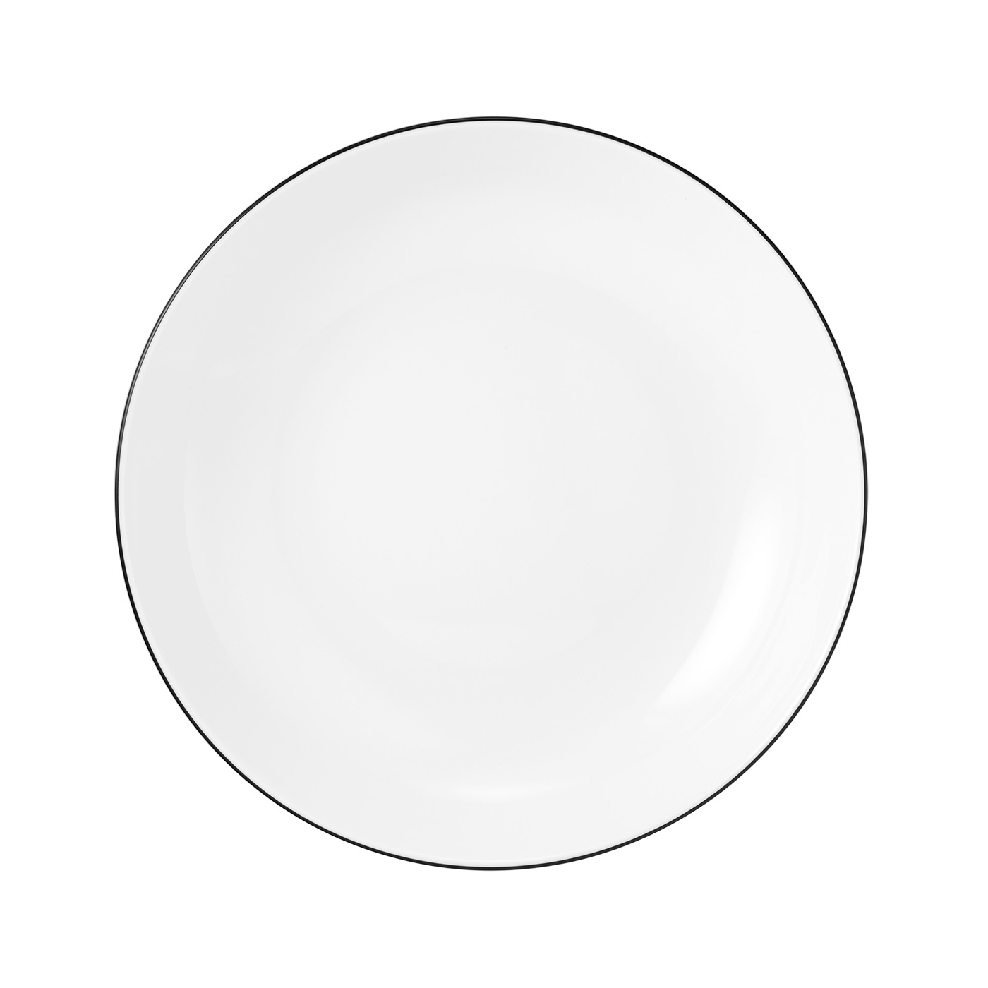 Seltmann Weiden Suppenteller Lido Black Line, (1 St), Teller rund 21 cm