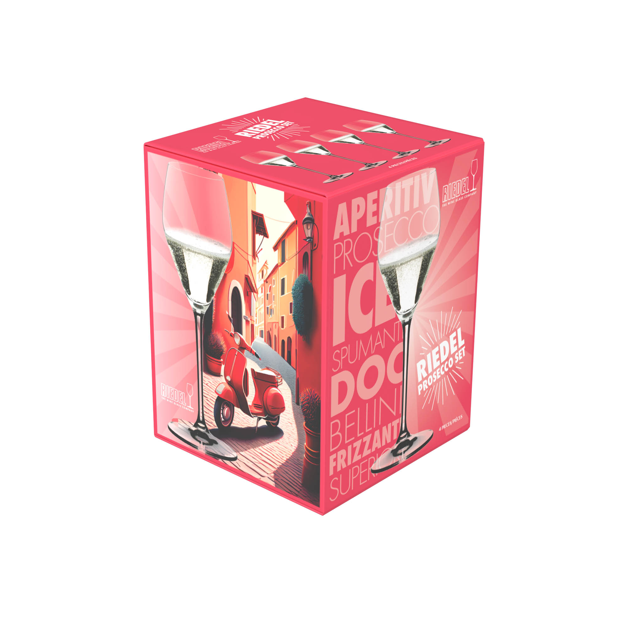 RIEDEL Prosecco Set 4 champagne glasses Prosecco glasses in a set Capacity 322 ml