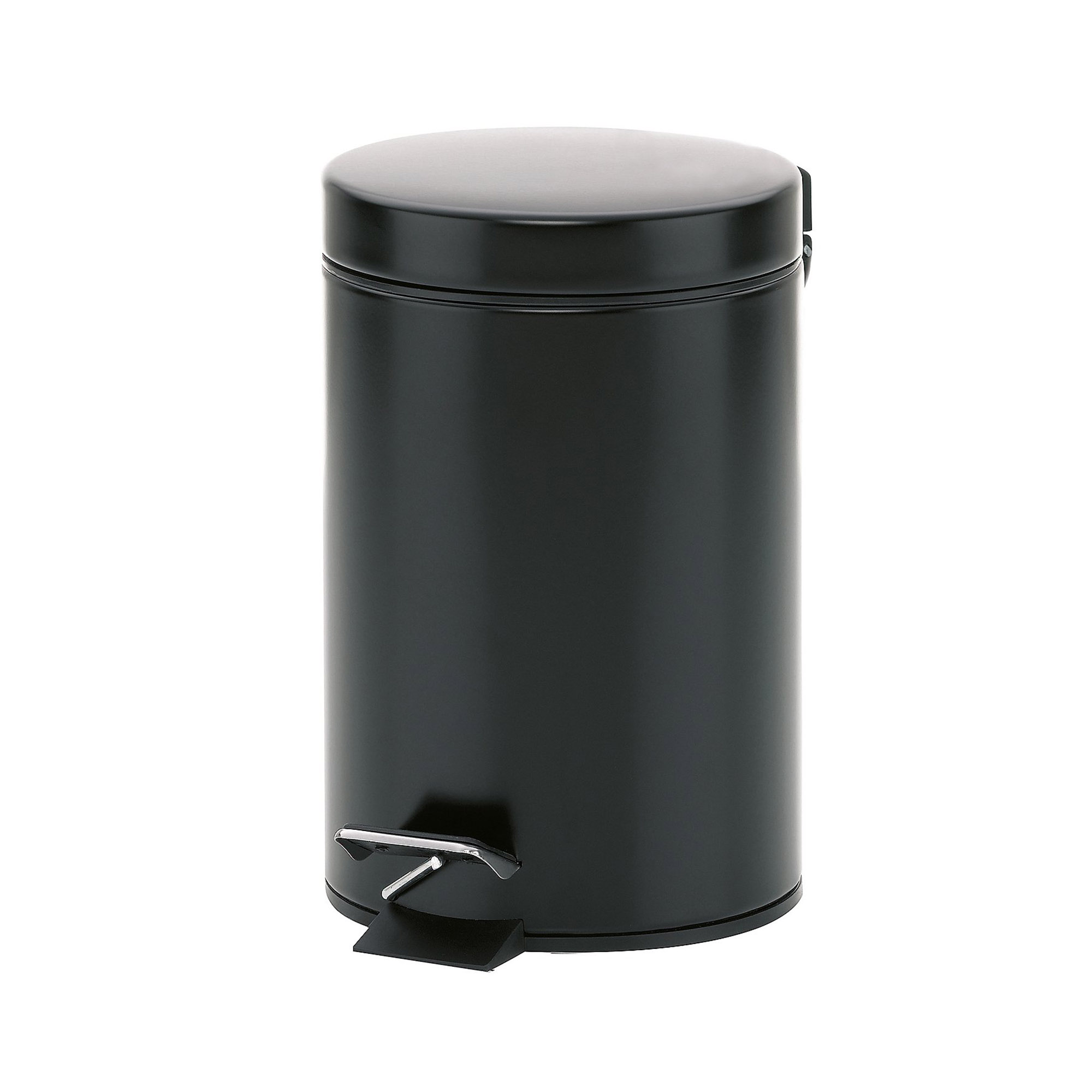KELA Kosmetikeimer Treteimer Abfallsammler MONACO 3 Liter matt schwarz