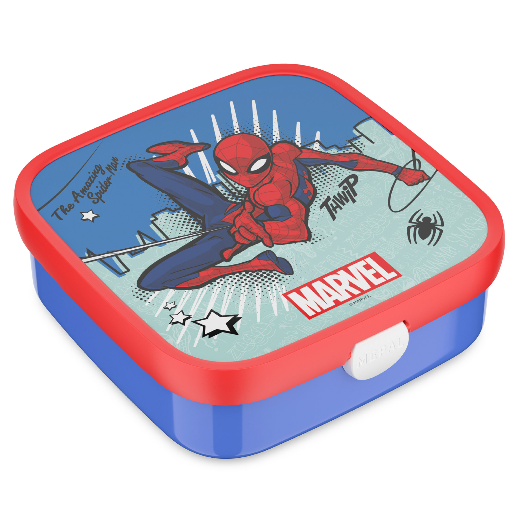 MEPAL Brotdose CAMPUS groß mit 2 Bento-Einsätzen 1,3 Liter Motiv Spiderman