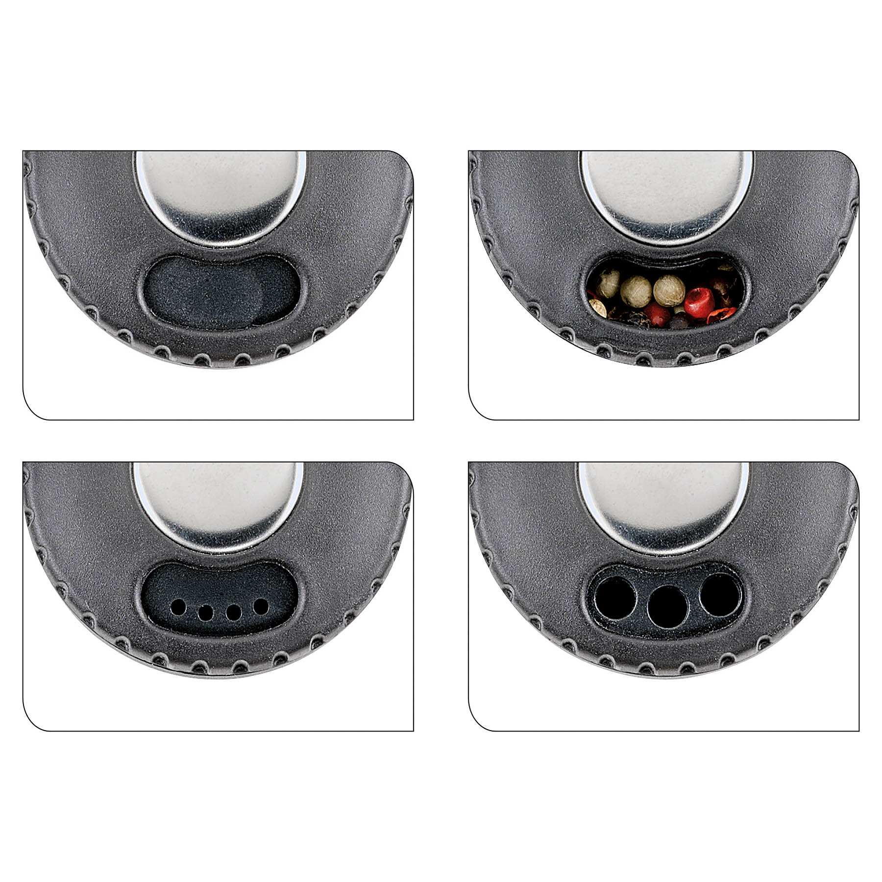 KÜCHENPROFI spice shaker 70 ml with 3-way adjustable dosing setting