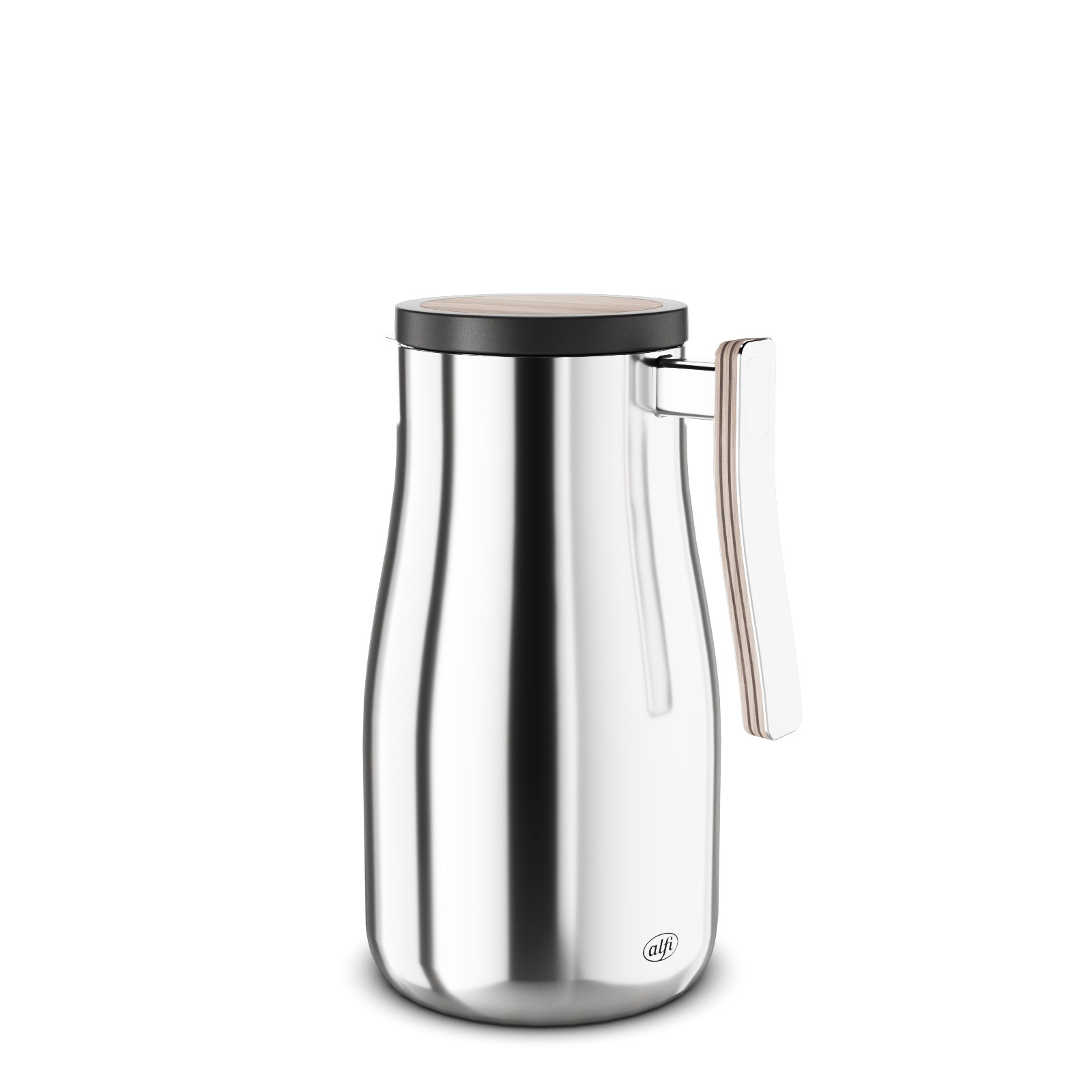 ALFI STUDIO ALLURE 1.0-litre 8-cup vacuum flask, polished stainless steel