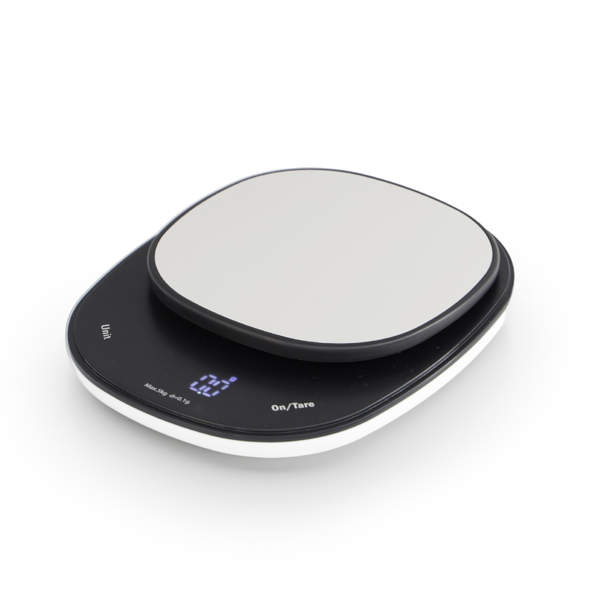 WEIS Küchenwaage Feinwaage digitale Backwaage bis 5 kg in 0,1 g-Schritten