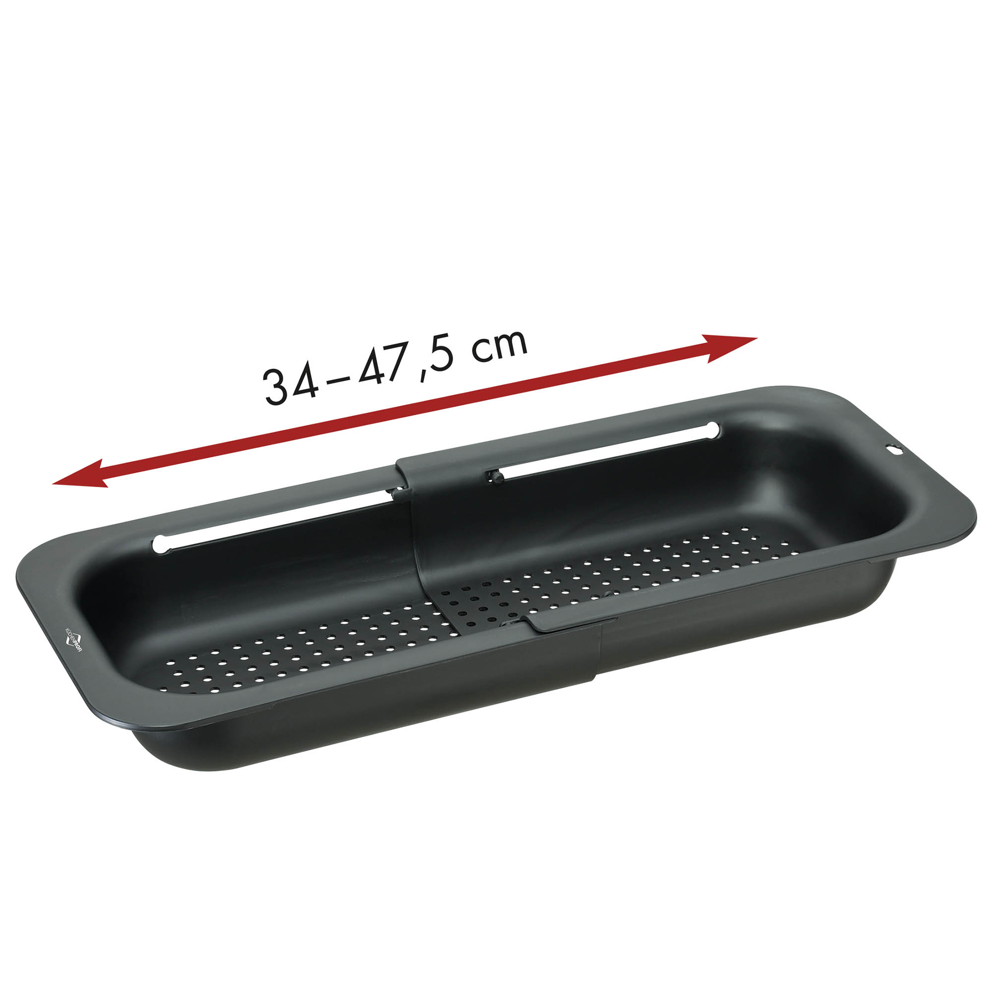 KÜCHENPROFI Spülbeckensieb ausziehbar von 34 cm bis 47,5 cm Länge