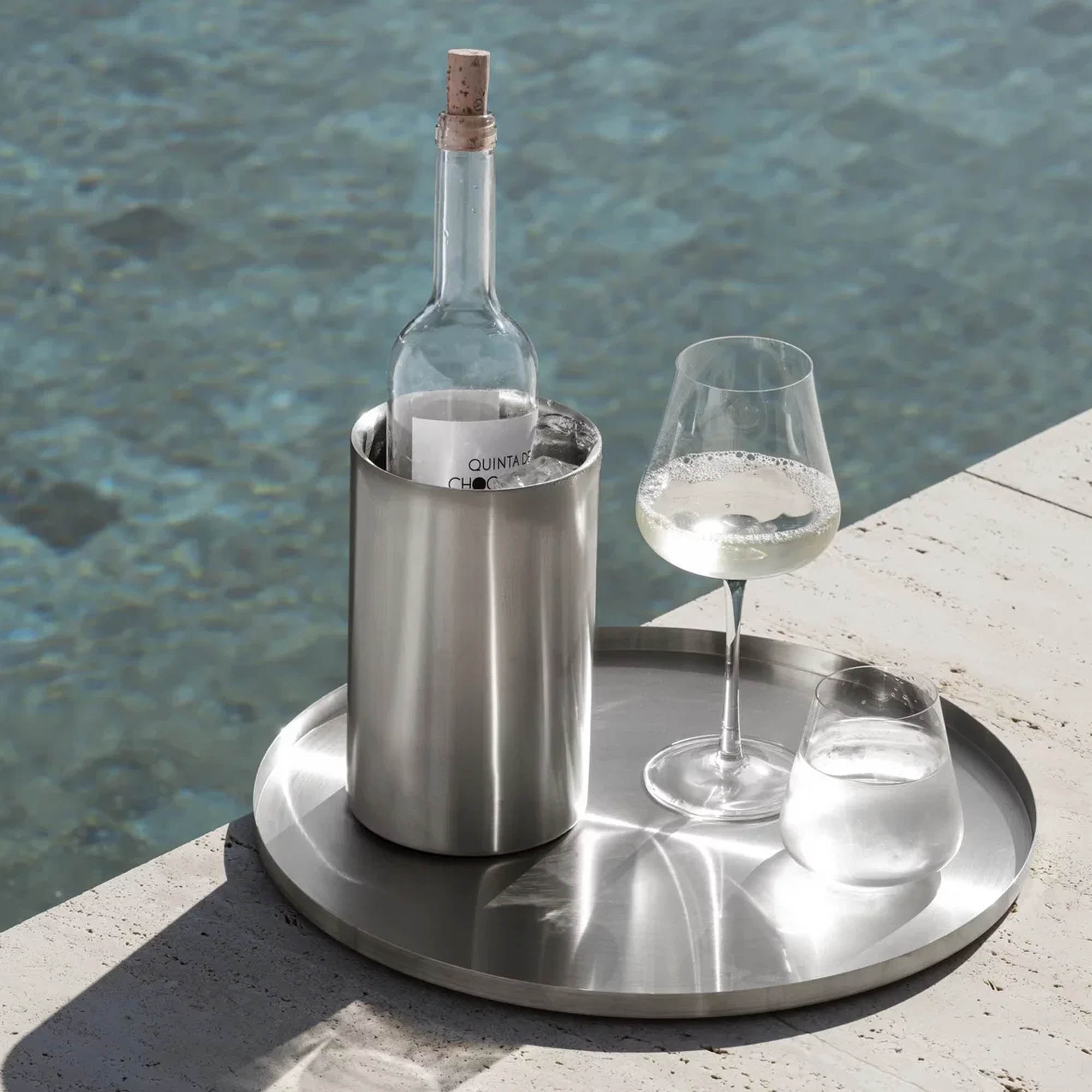 BLOMUS Flaschenkühler Weinkühler Champagnerkühler EASY Edelstahl mattiert