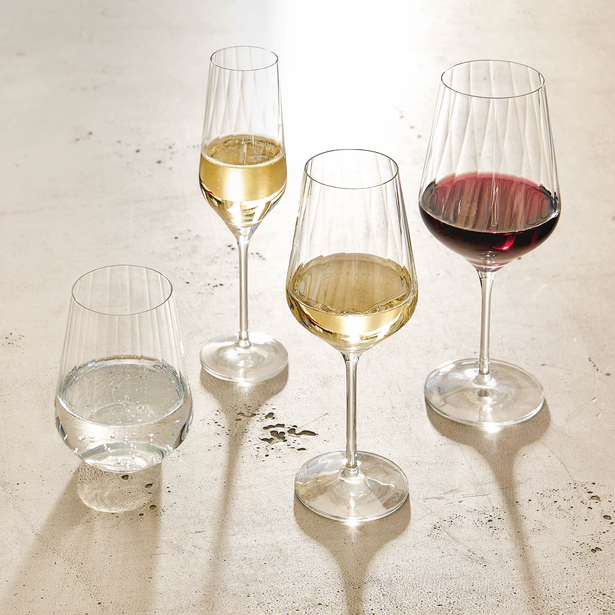 RITZENHOFF Champagne glass STERNSCHLIFF #2 in a set of 2 Contents 250 ml