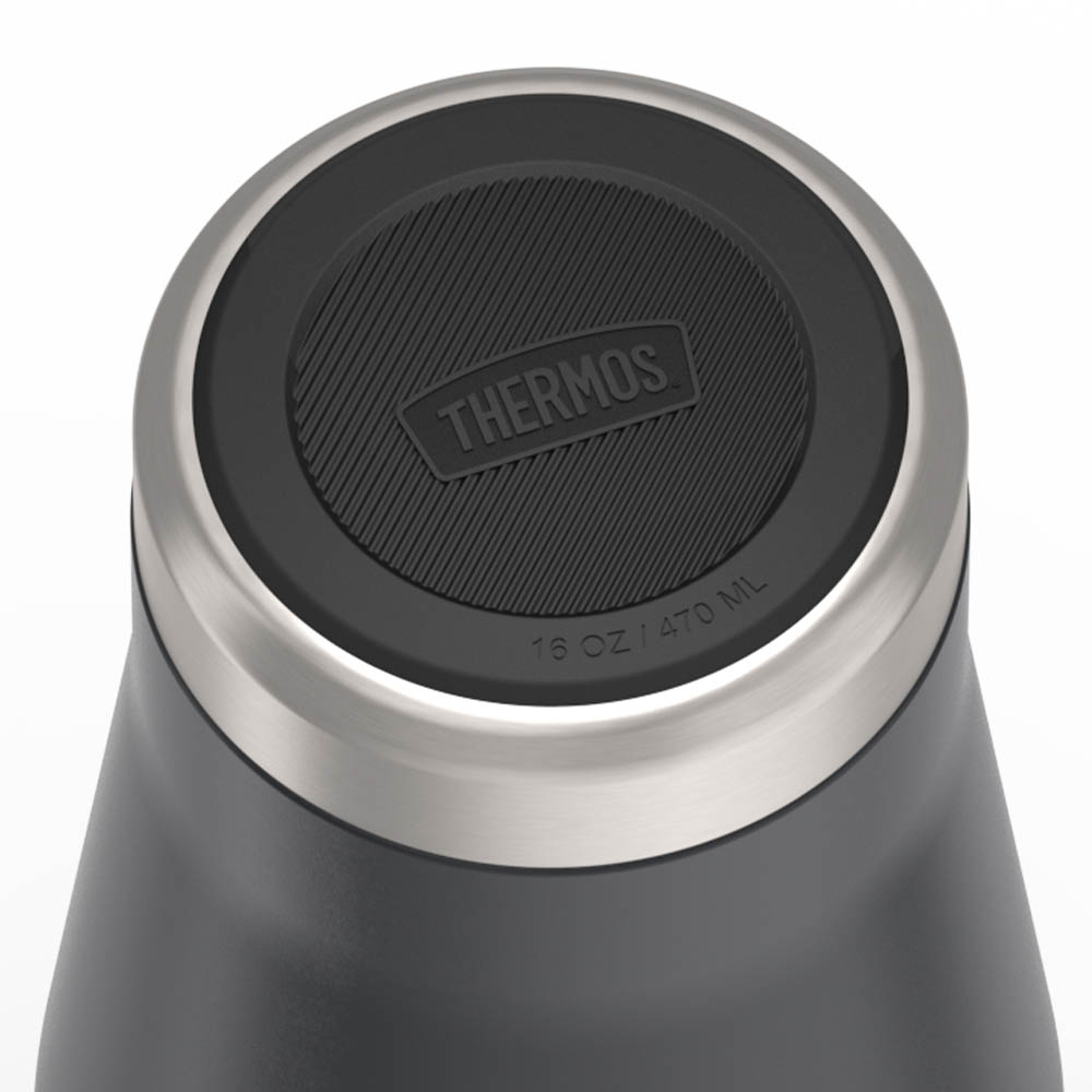 THERMOS ICON MUG Insulated Travel Mug, 0.47 litres, stainless steel, double-walled, graphite