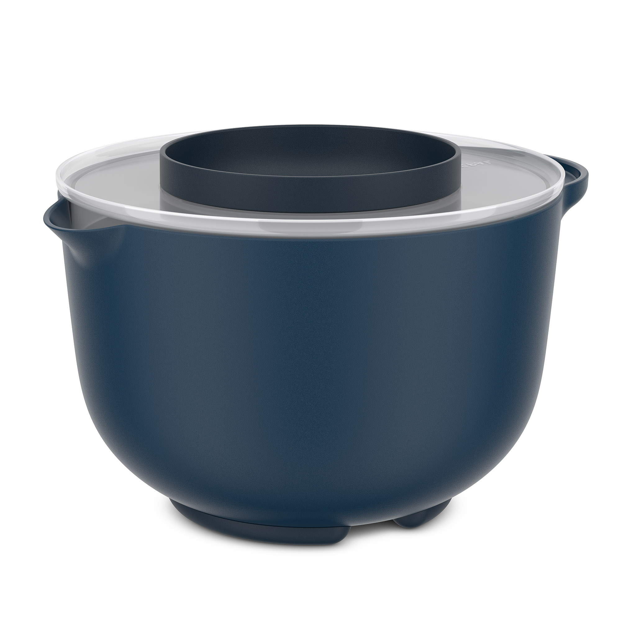 MEPAL Rührschüssel CHEF IT 3,0 Liter navy (marineblau) mit Spritzschutz-Deckel