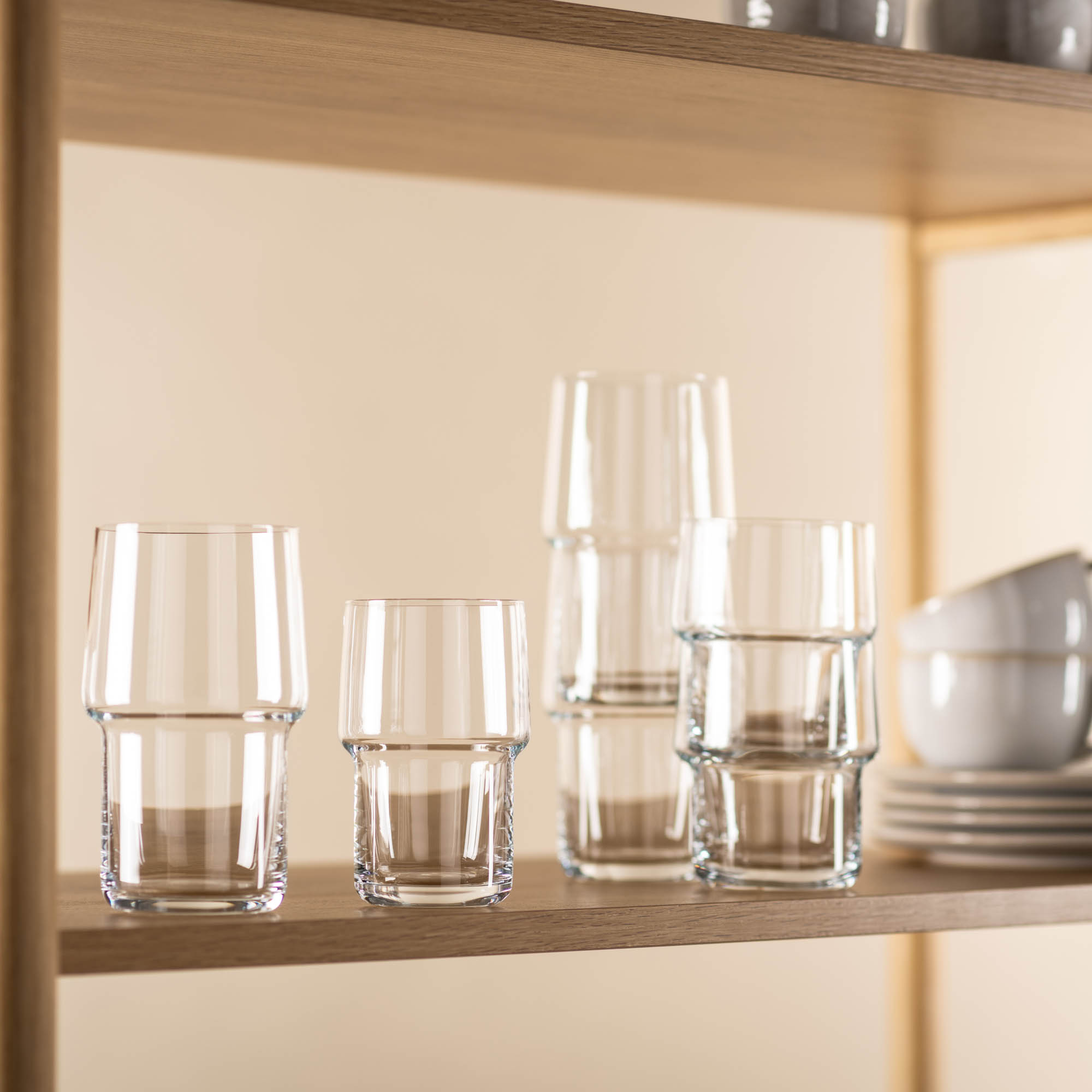 ZWIESEL GLAS Serie CLICK Allroundglas stapelbar 4 Stück Inhalt je 295 ml