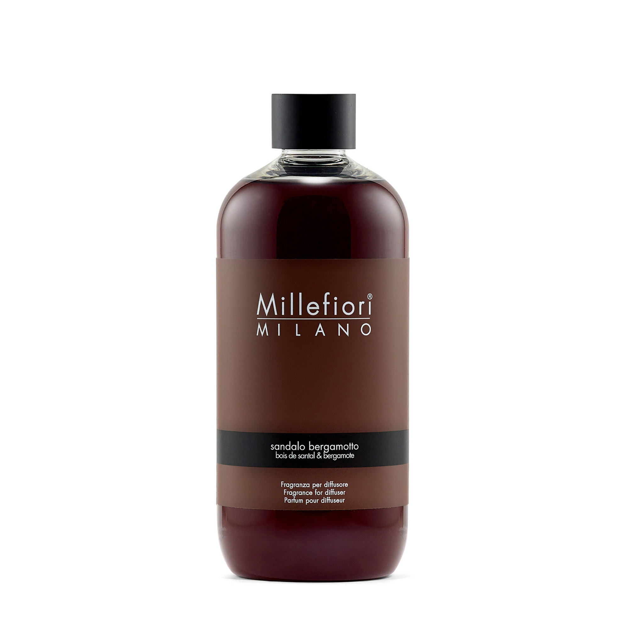MILLEFIORI MILANO Raumduft Diffuser Nachfüllflasche 500 ml SANDALO BERGAMOTTO