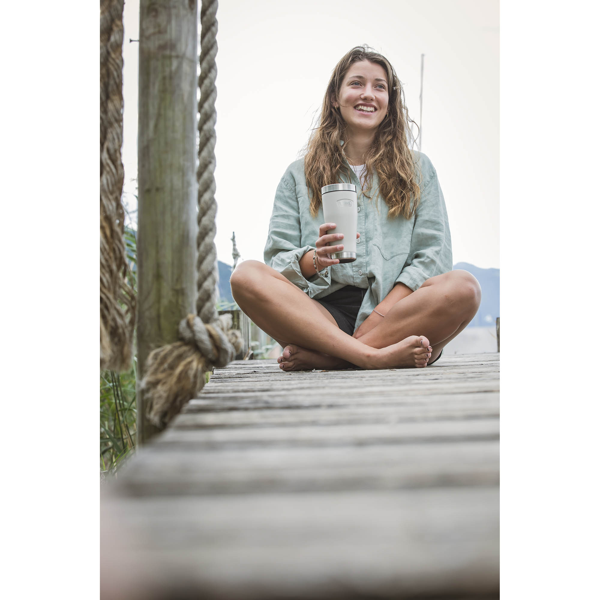 THERMOS insulated mug ICON MUG 0.47 litre stainless steel double-walled berry