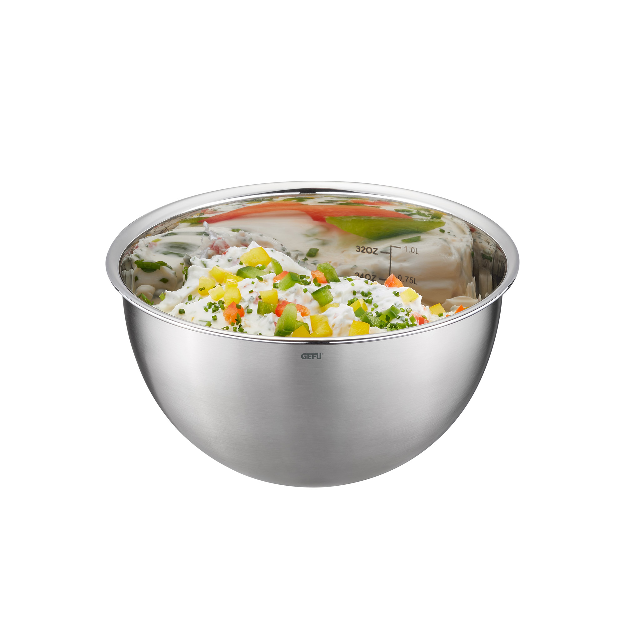 GEFU MONDI stainless steel bowl set with lid 1 / 2.5 / 4.5 litres