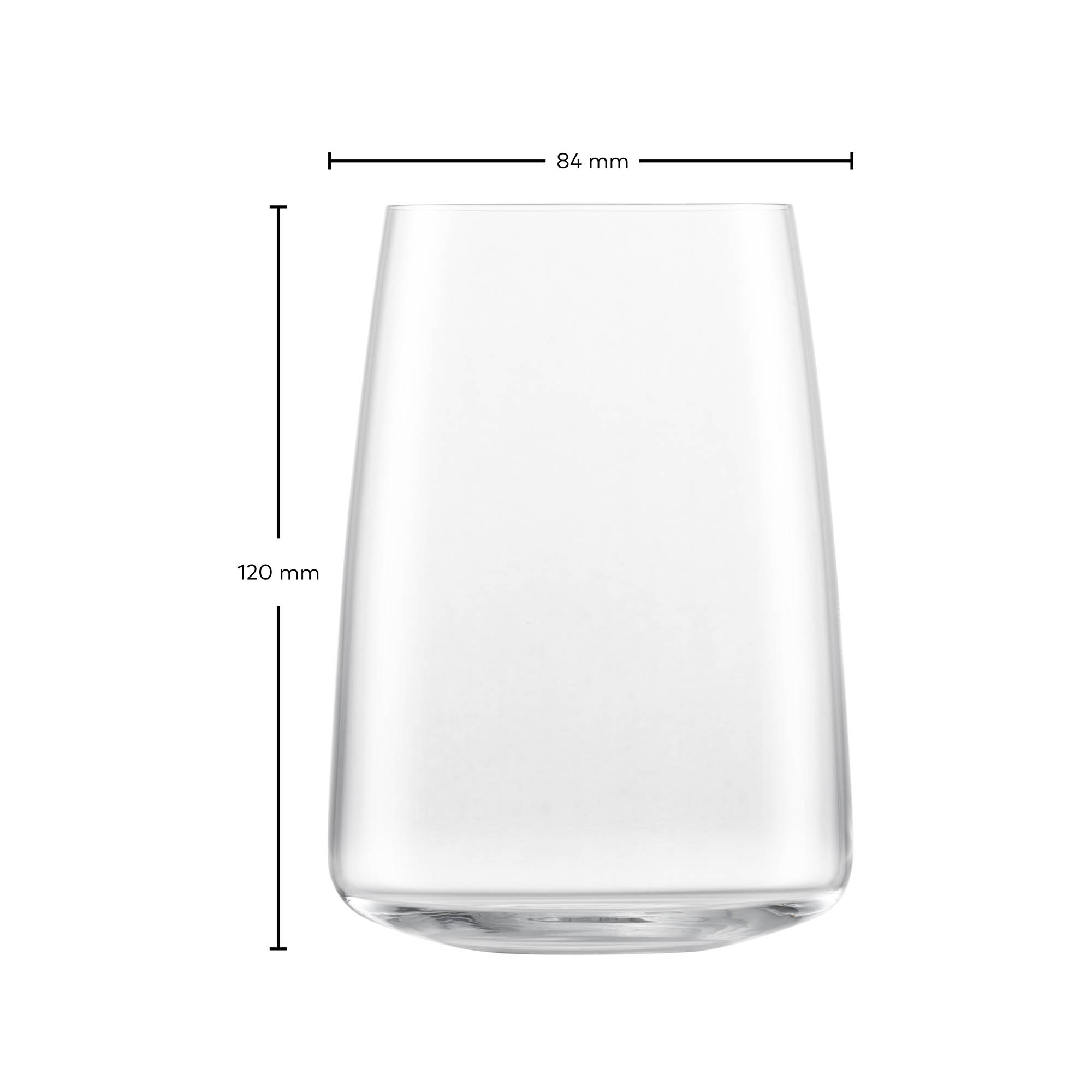 ZWIESEL GLAS SIMPLIFY series Universal glass water glass mouth-blown 2 pieces 530 ml