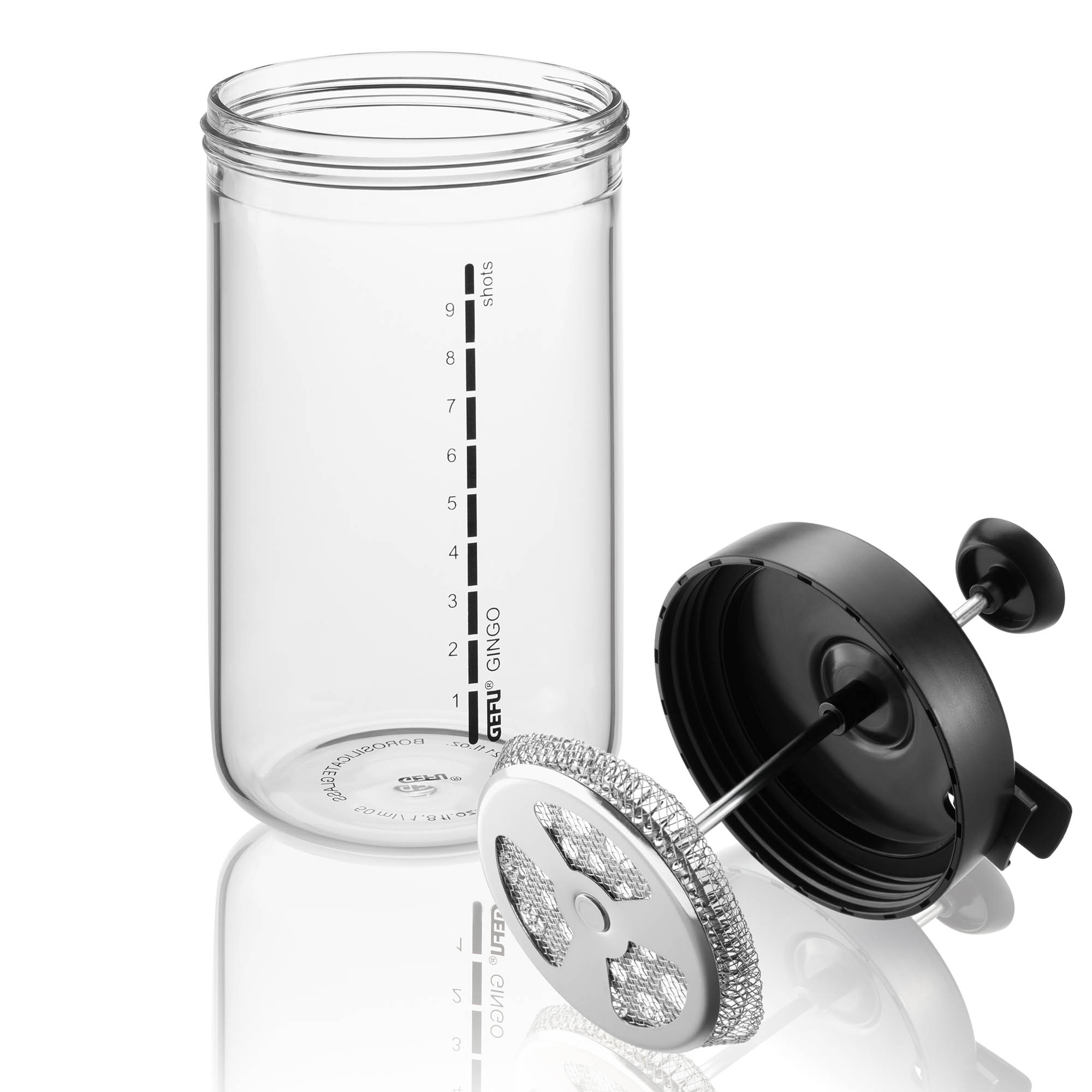 GEFU Shot Maker GINGO Borosilikatglas 0,6 Liter