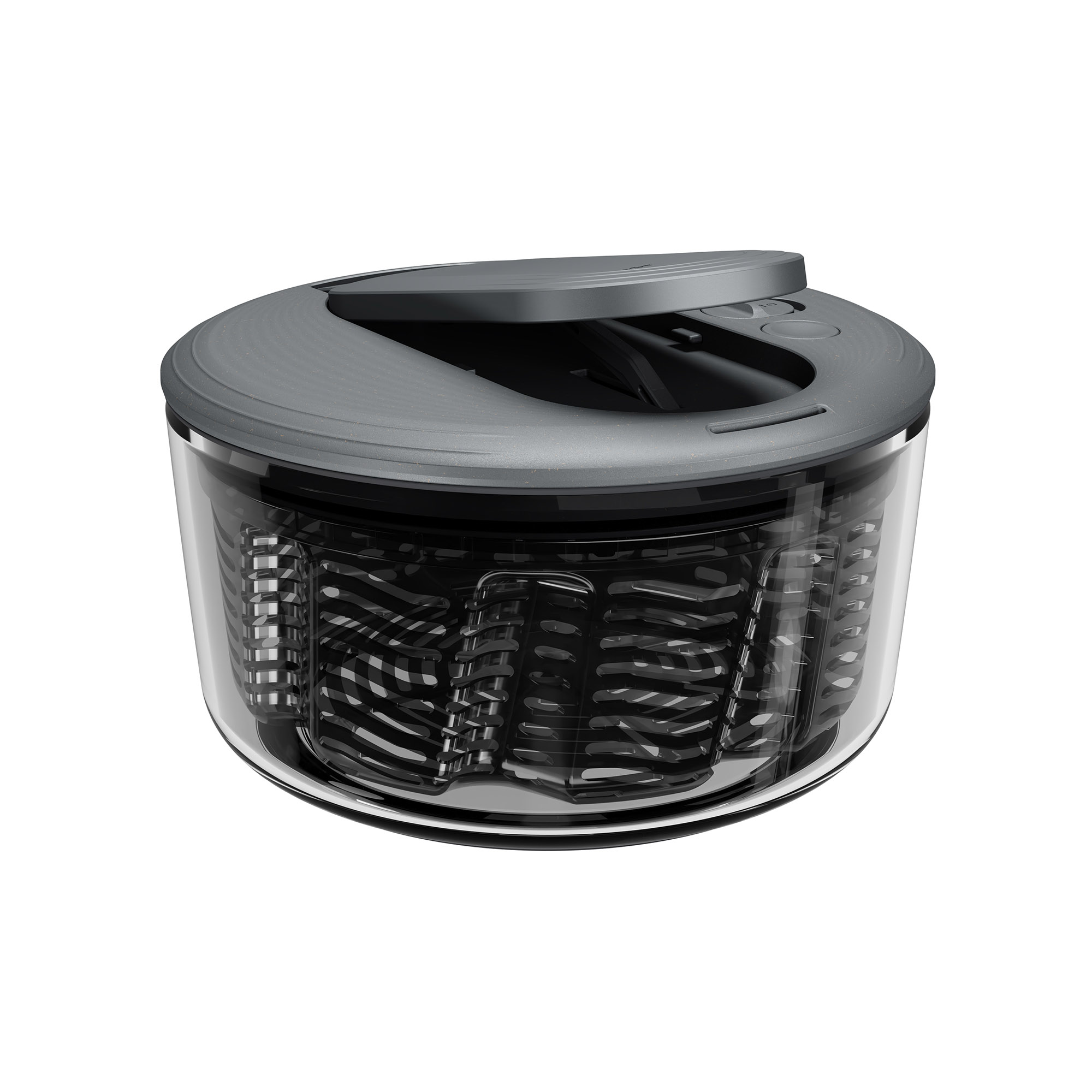 ZYLISS Salatschleuder SWIFT DRY S 23 cm mit Pumphebel-Mechanismus grau
