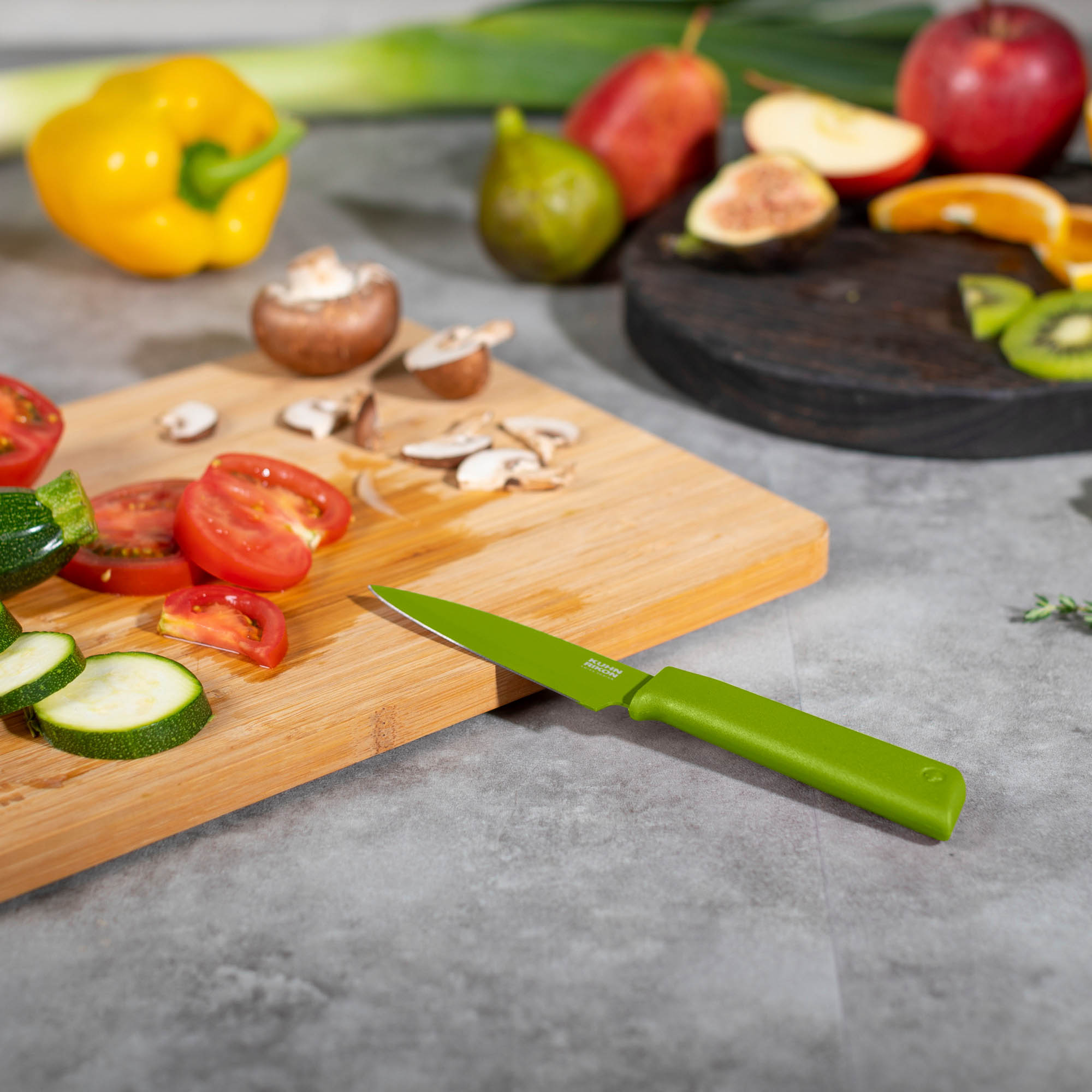 KUHN RIKON Rüstmesser-Set COLORI 2-teilig Allzweckmesser + Allzweckmesser gezahnt