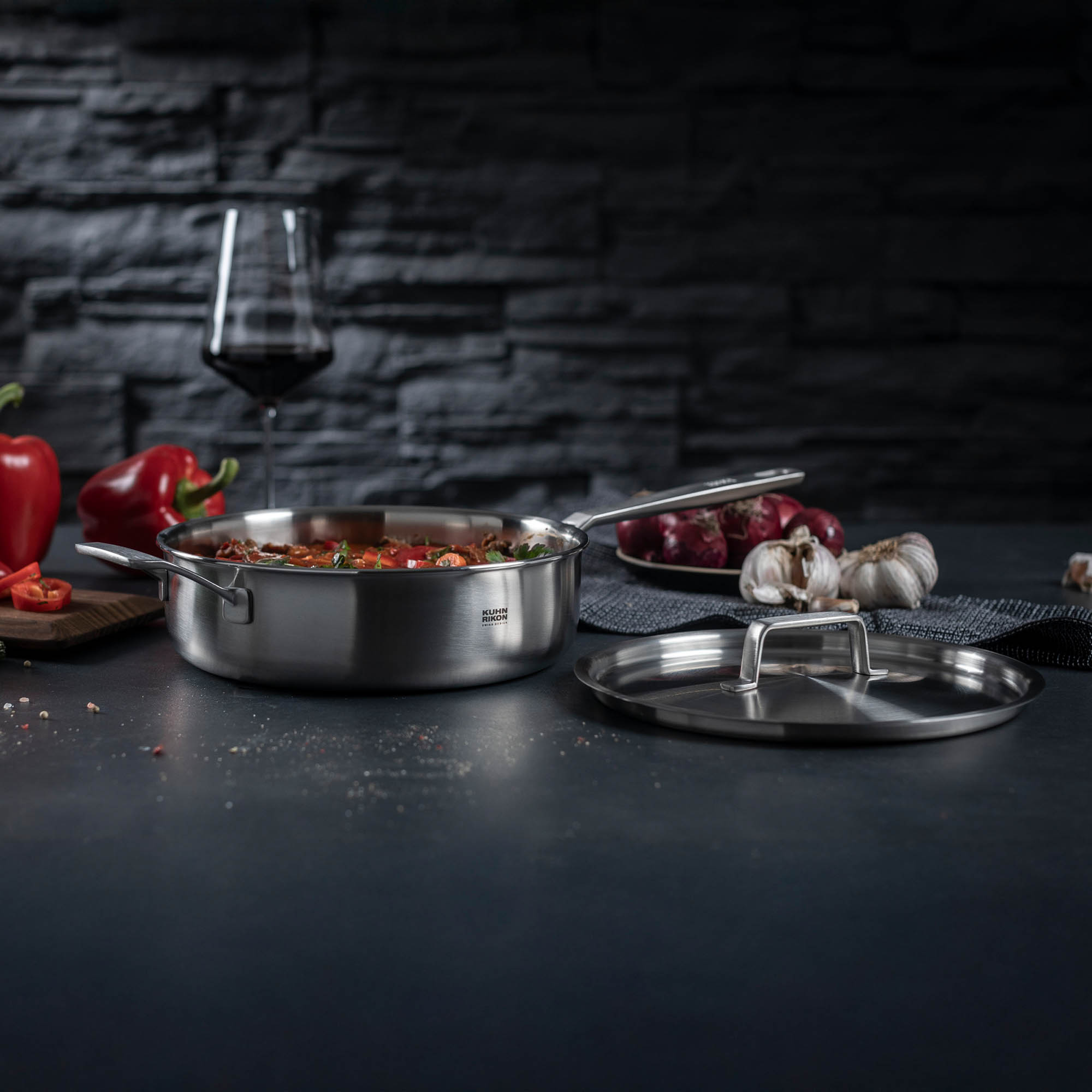 KUHN RIKON CULINARY FIVEPLY braising pan 3.0 litre 24 cm INDUCTION