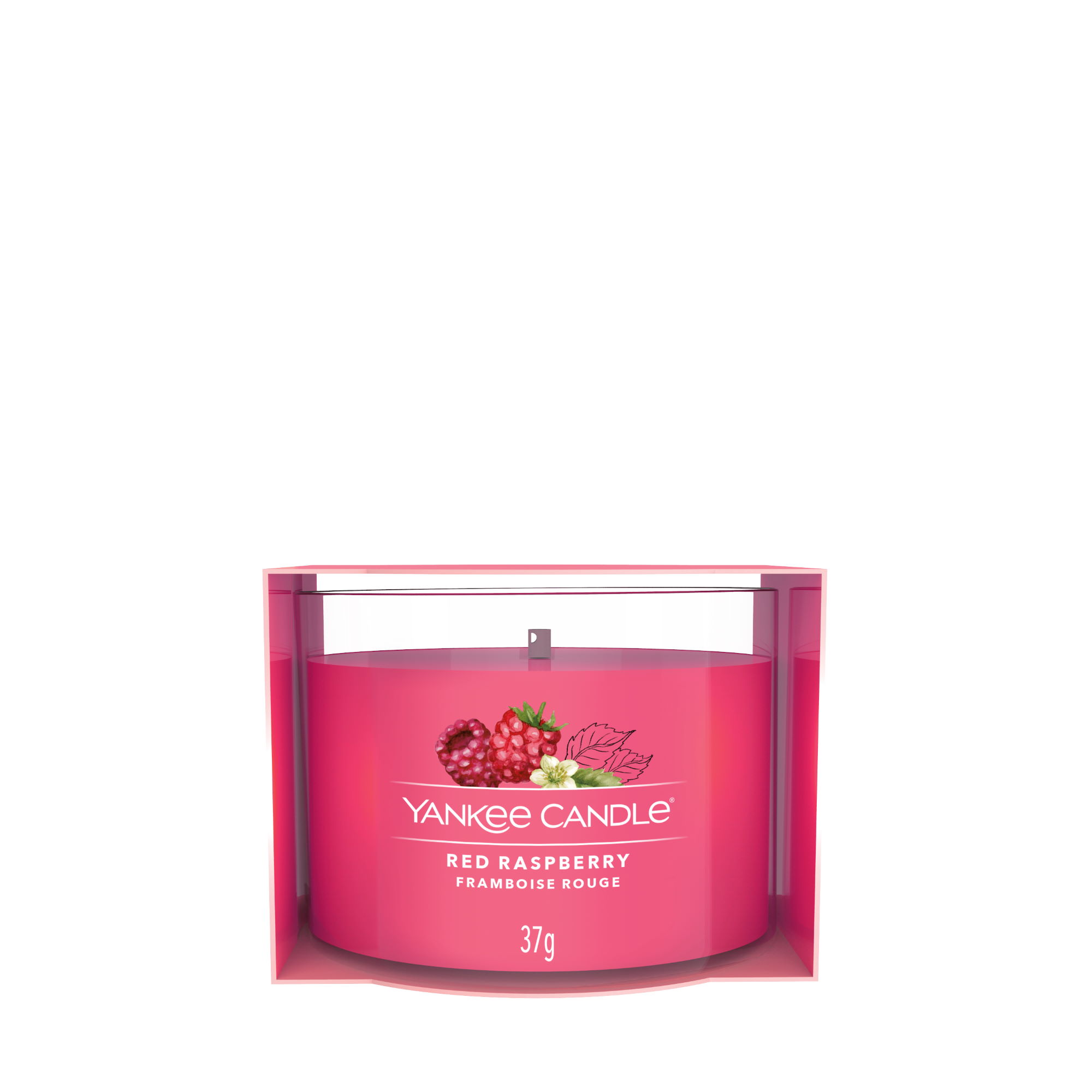 YANKEE CANDLE glass votive candle RED RASPBERRY 37 g scented candle