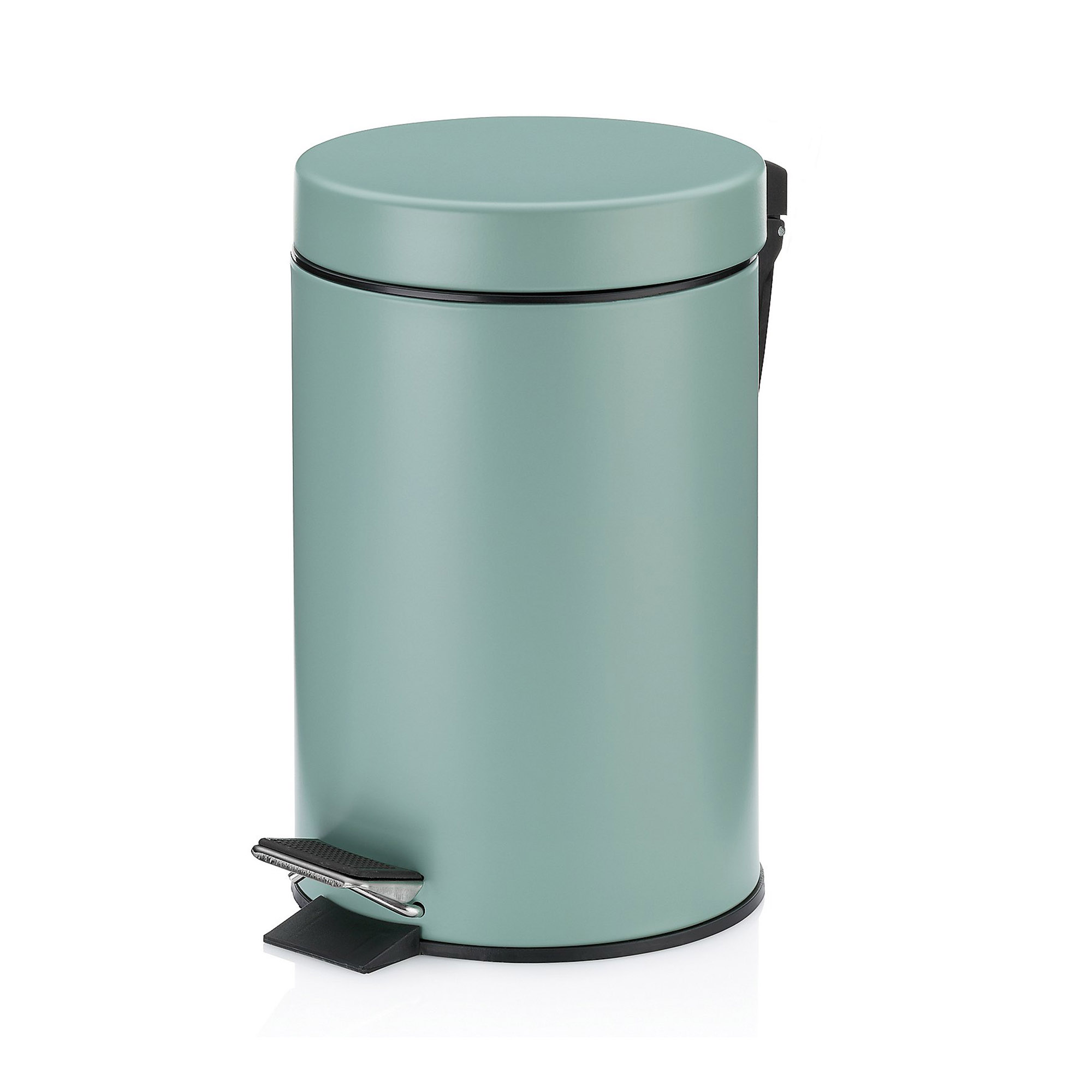 KELA Kosmetikeimer Treteimer Abfallsammler MONACO 3 Liter matt jadegrün