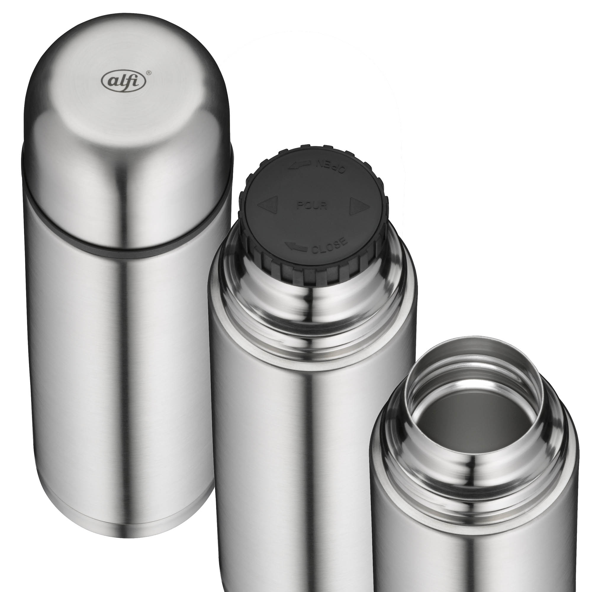 ALFI vacuum flask ISOTHERM ECO 0.75 litre stainless steel matt with screw cap
