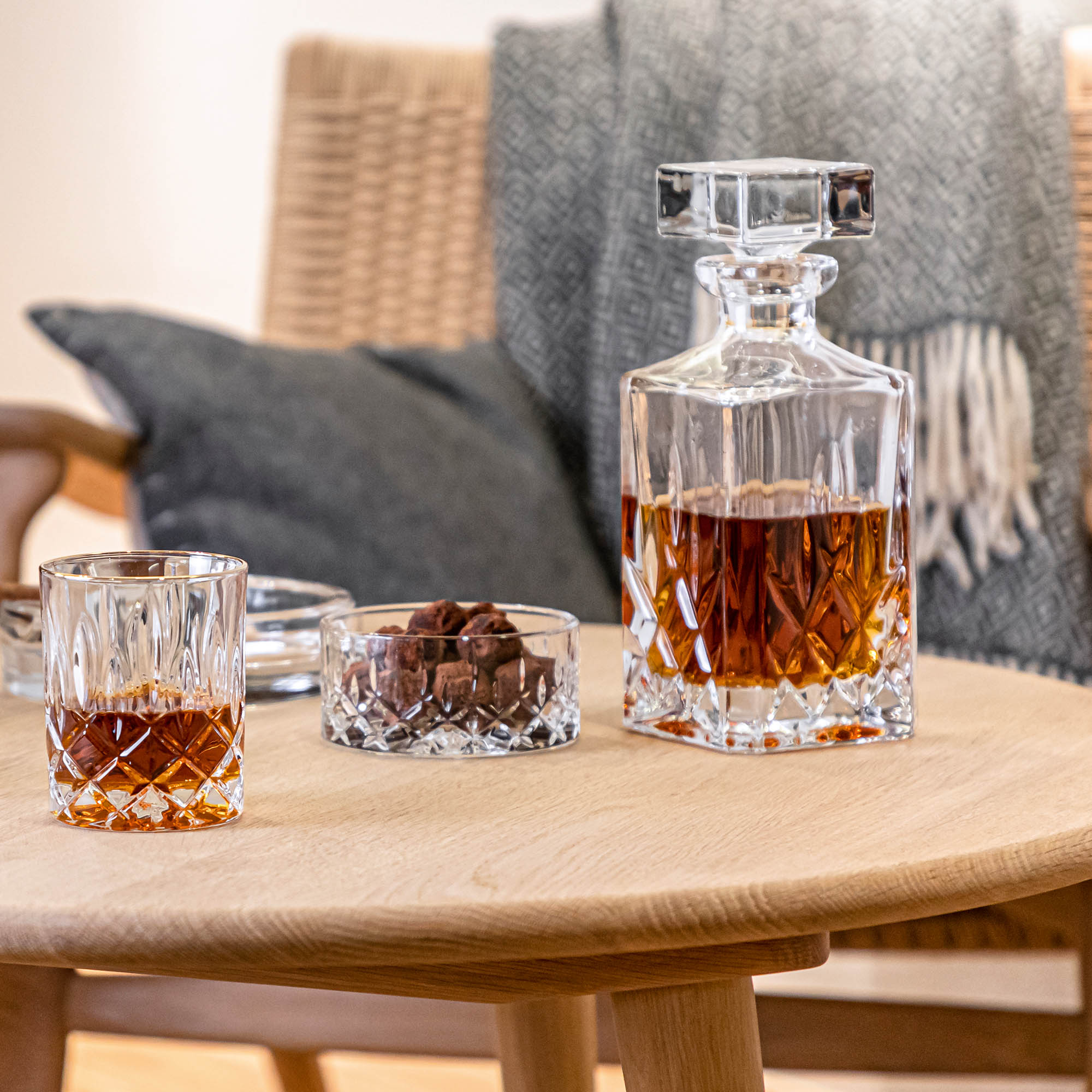 NACHTMANN Serie NOBLESSE Whisky Set 3 teilig Karaffe und 2 Gläser