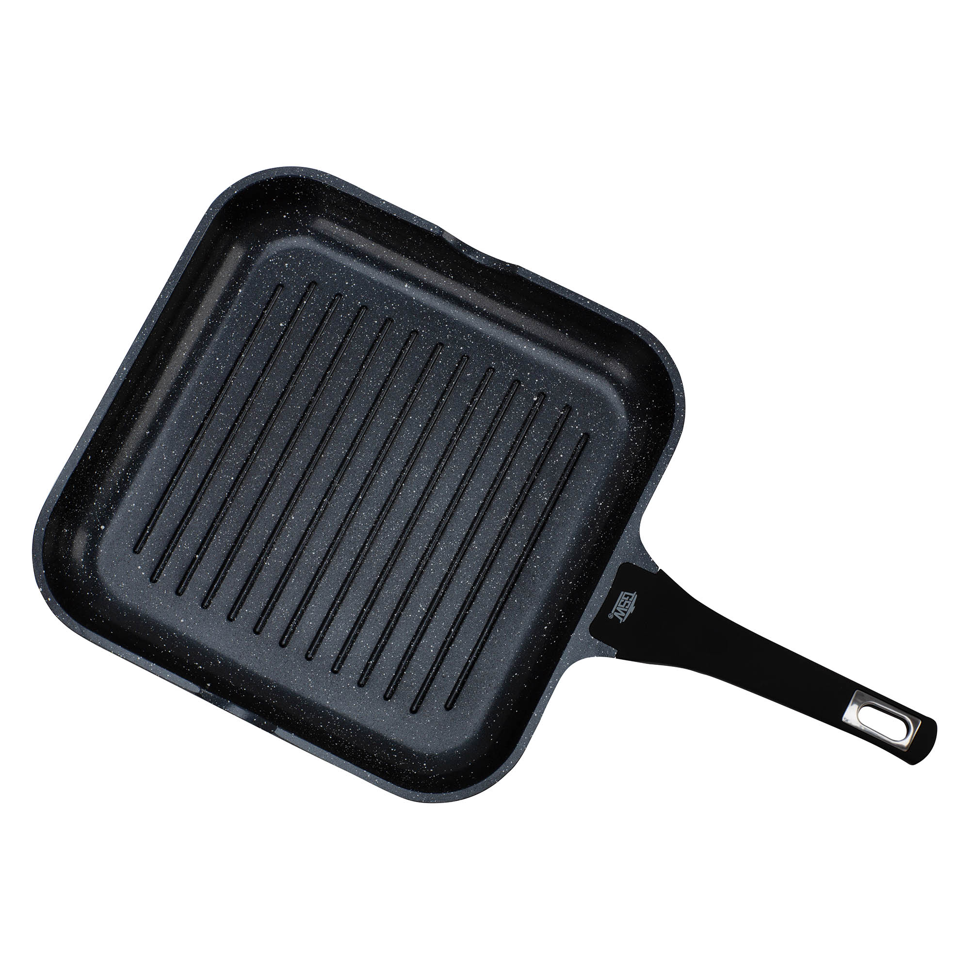 GSW Grillpfanne TITANIUM GRANIT Advanced PFAS-freie Antihaft-Beschichtung eckig 28 cm