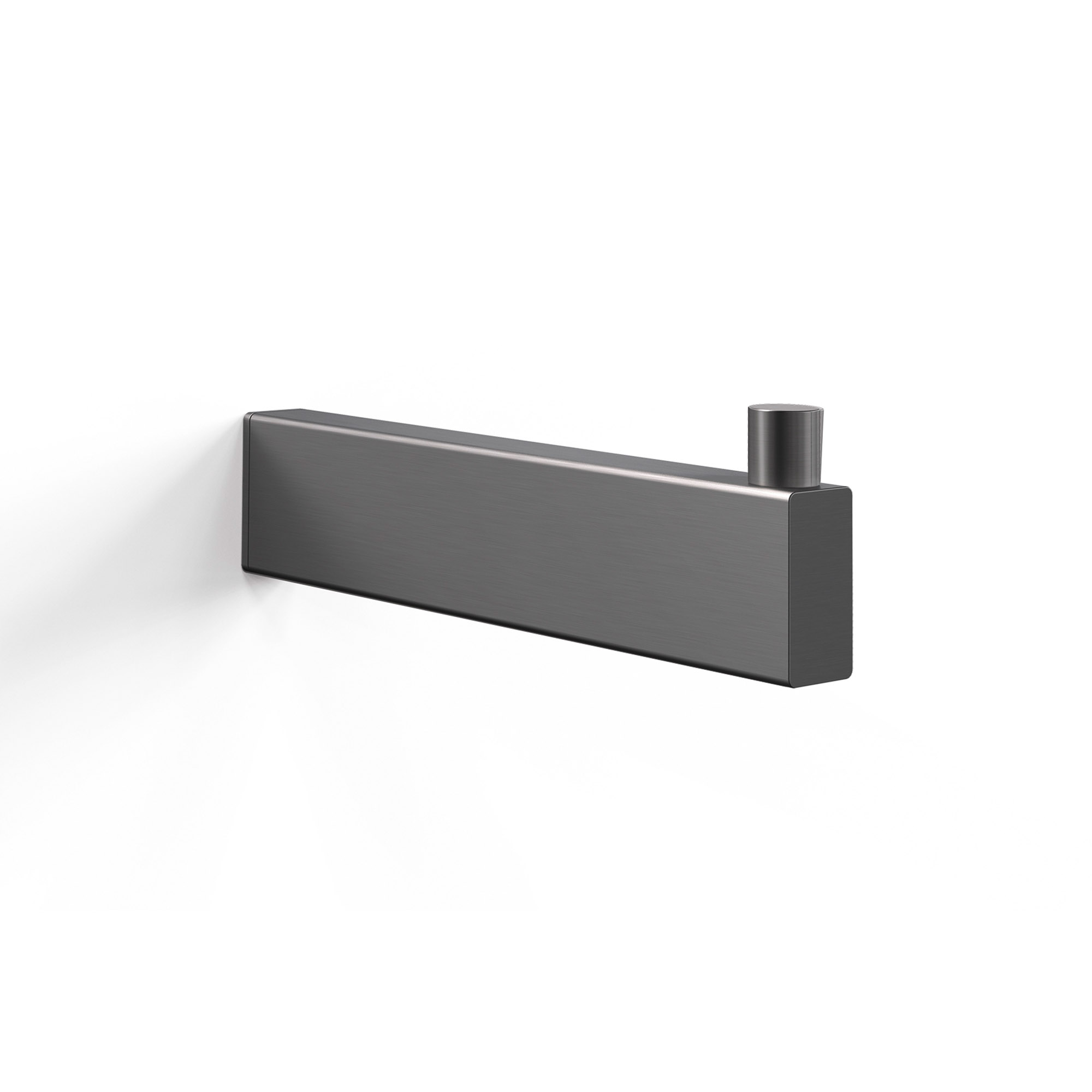 ZACK Ersatz-Toilettenpapierhalter LINEA aus Edelstahl graphite für Wandmontage