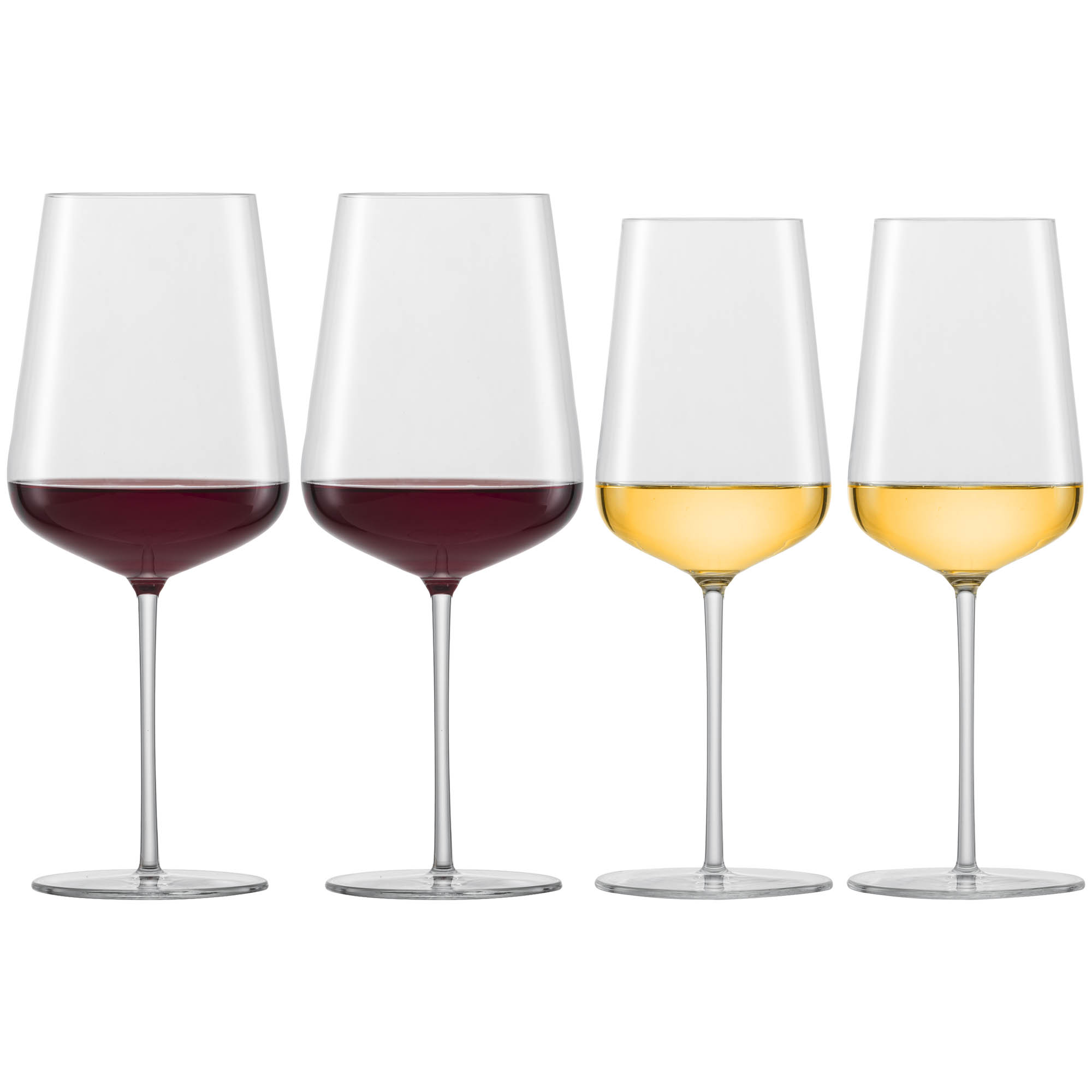 SCHOTT ZWIESEL Serie VERVINO Set mit  2 x Bordeauxglas + 2 x Chardonnayglas
