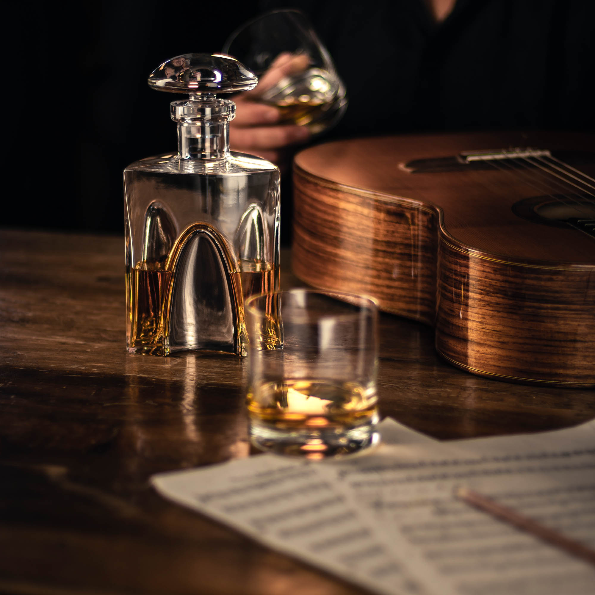 EISCH Whisky-Set GENTLEMAN PLATIN Whisky-Karaffe und 2 Tumbler