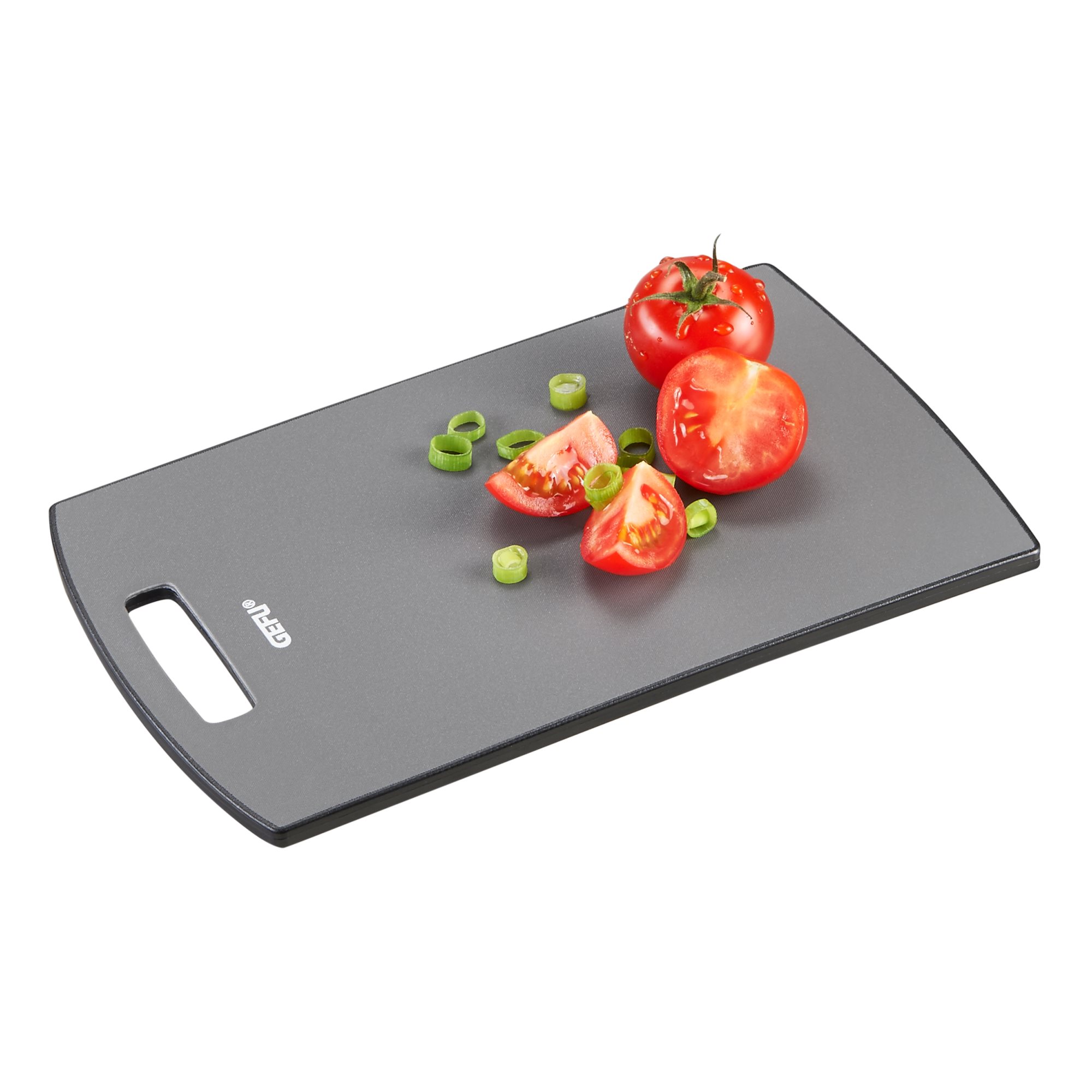 GEFU Schneidebrett LEVORO klein 24 x 15 cm Kunststoff grau