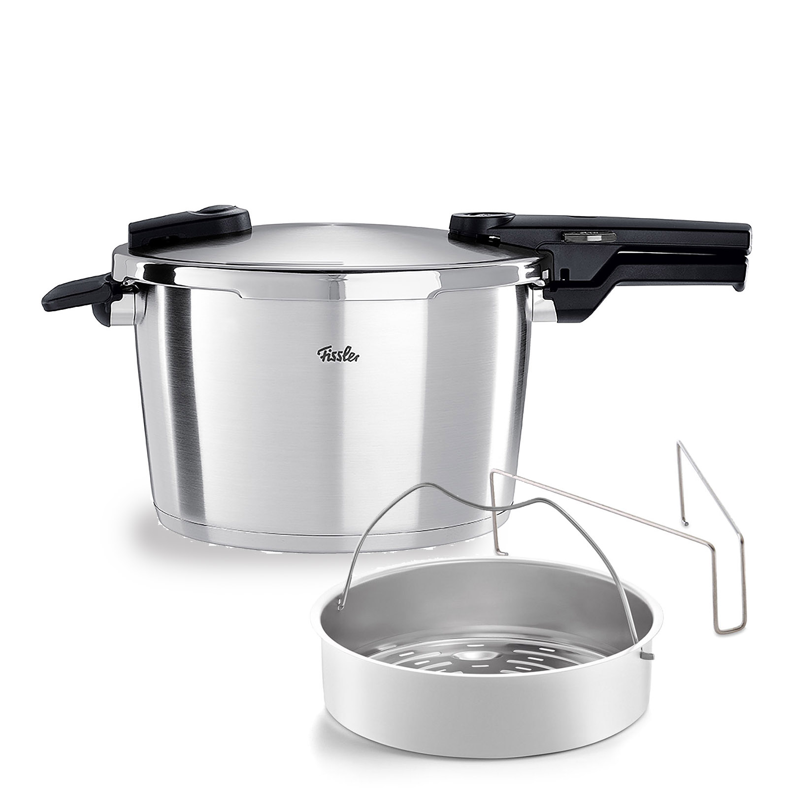 FISSLER Schnellkochtopf VITAQUICK PREMIUM 26 cm 8,0 Liter mit gelochtem Einsatz