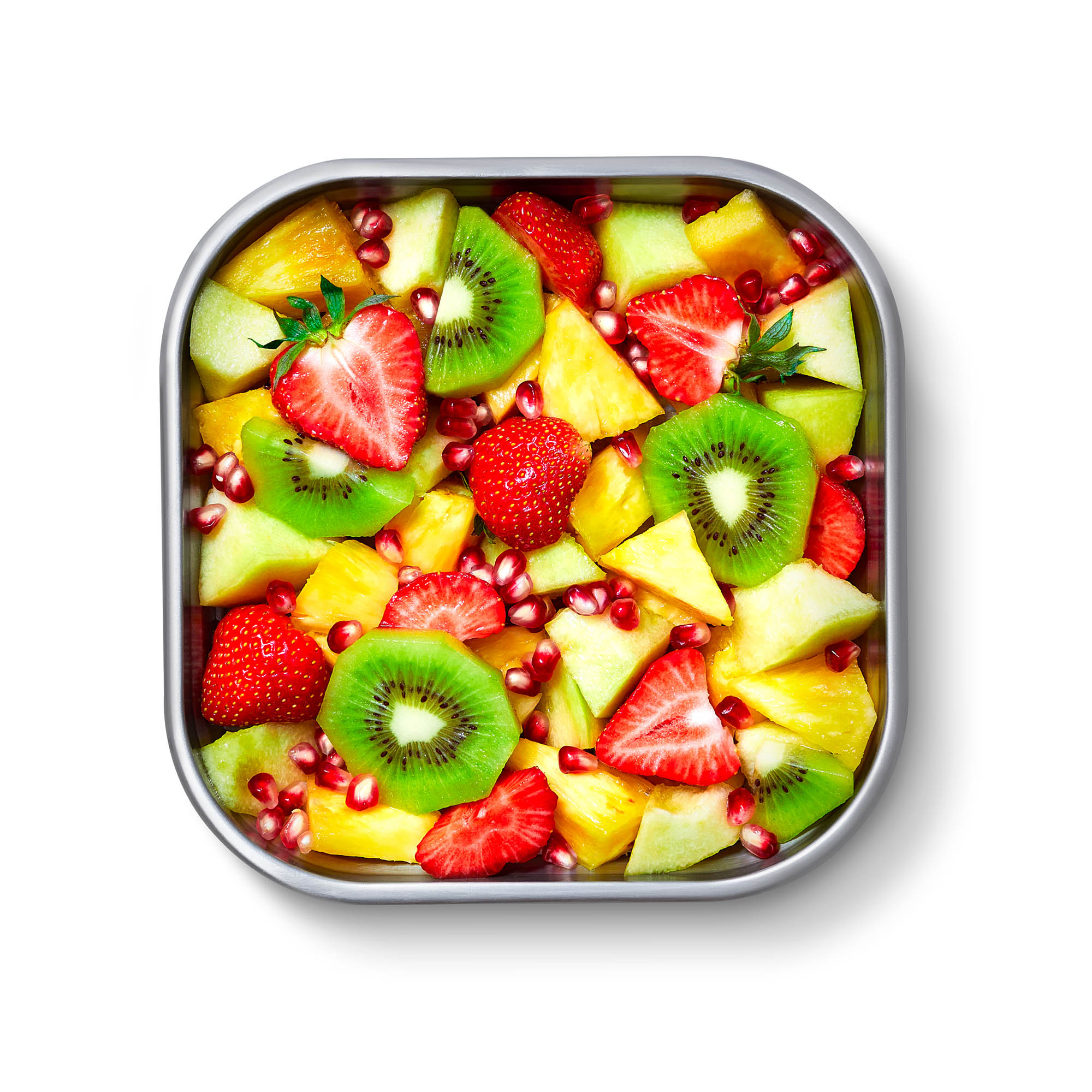 BLACK+BLUM Multifunctional Lunchbox, Stainless Steel, Small, 19.5 x 19 x 5.7 cm, 1.1 litres
