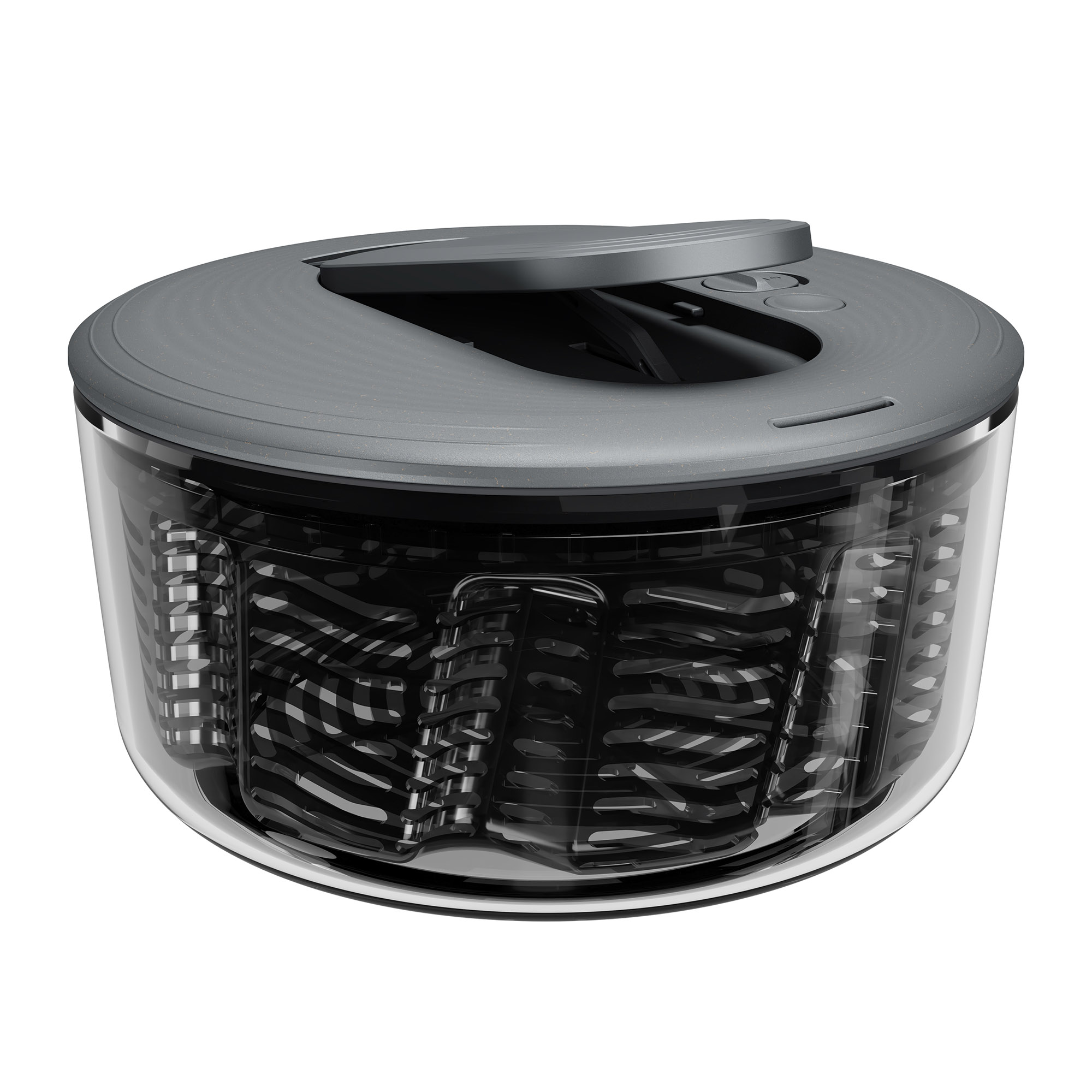 ZYLISS Salatschleuder SWIFT DRY L 27 cm mit Pumphebel-Mechanismus grau