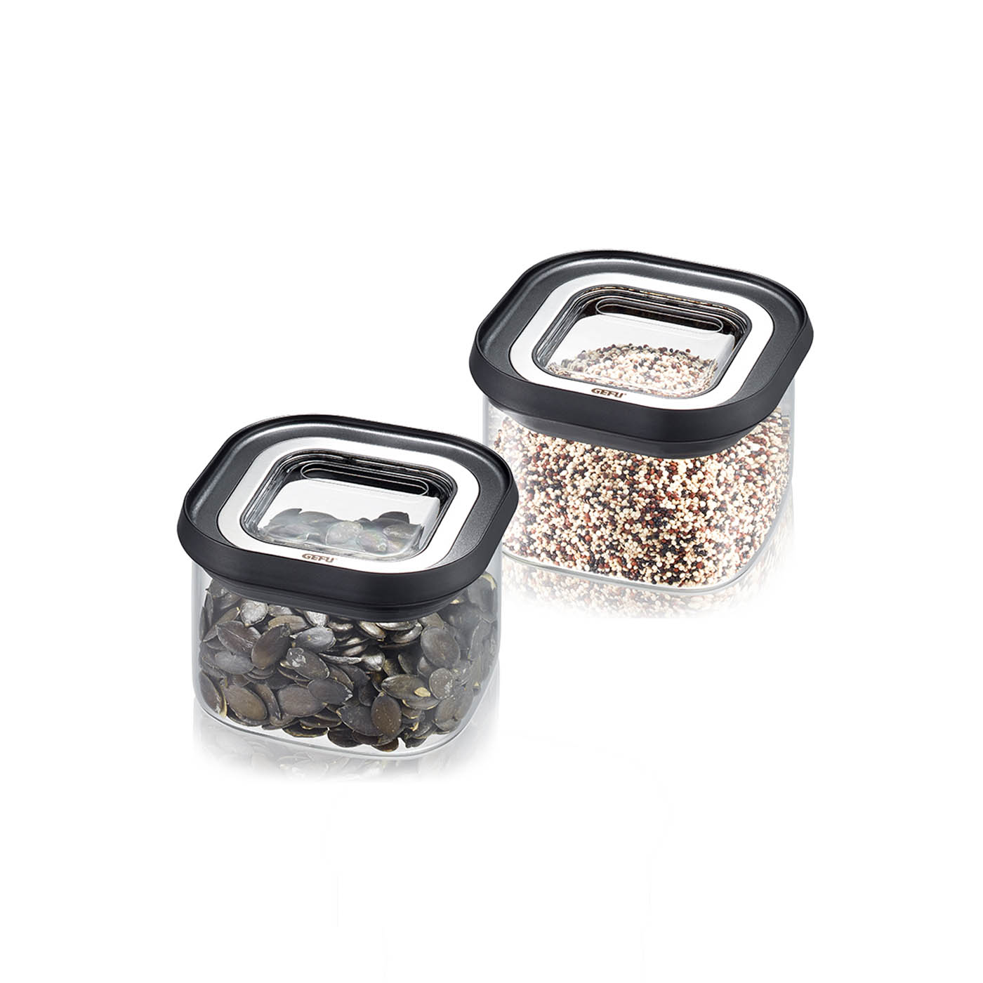 GEFU Vorratsdose Vorratsbehälter PANTRY 0,4 Liter Borosilikatglas