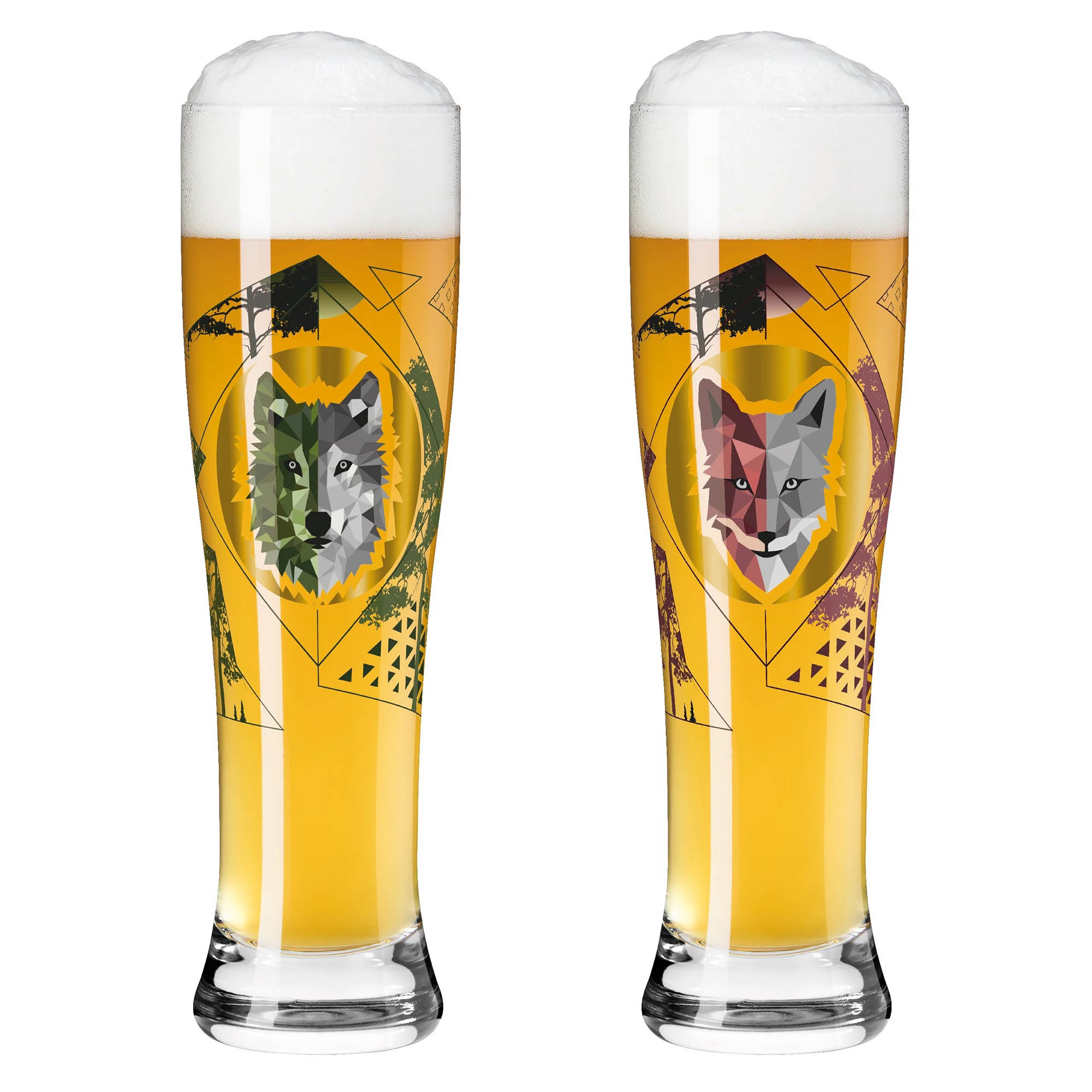 RITZENHOFF Weizenbierglas Weißbierglas BRAUCHZEIT #3 / #4 Set 2 Stück je 646 ml