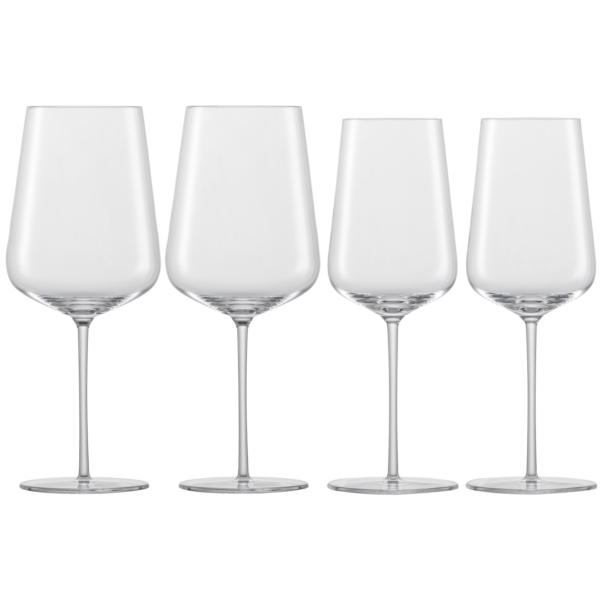 SCHOTT ZWIESEL Serie VERVINO Set mit  2 x Bordeauxglas + 2 x Chardonnayglas