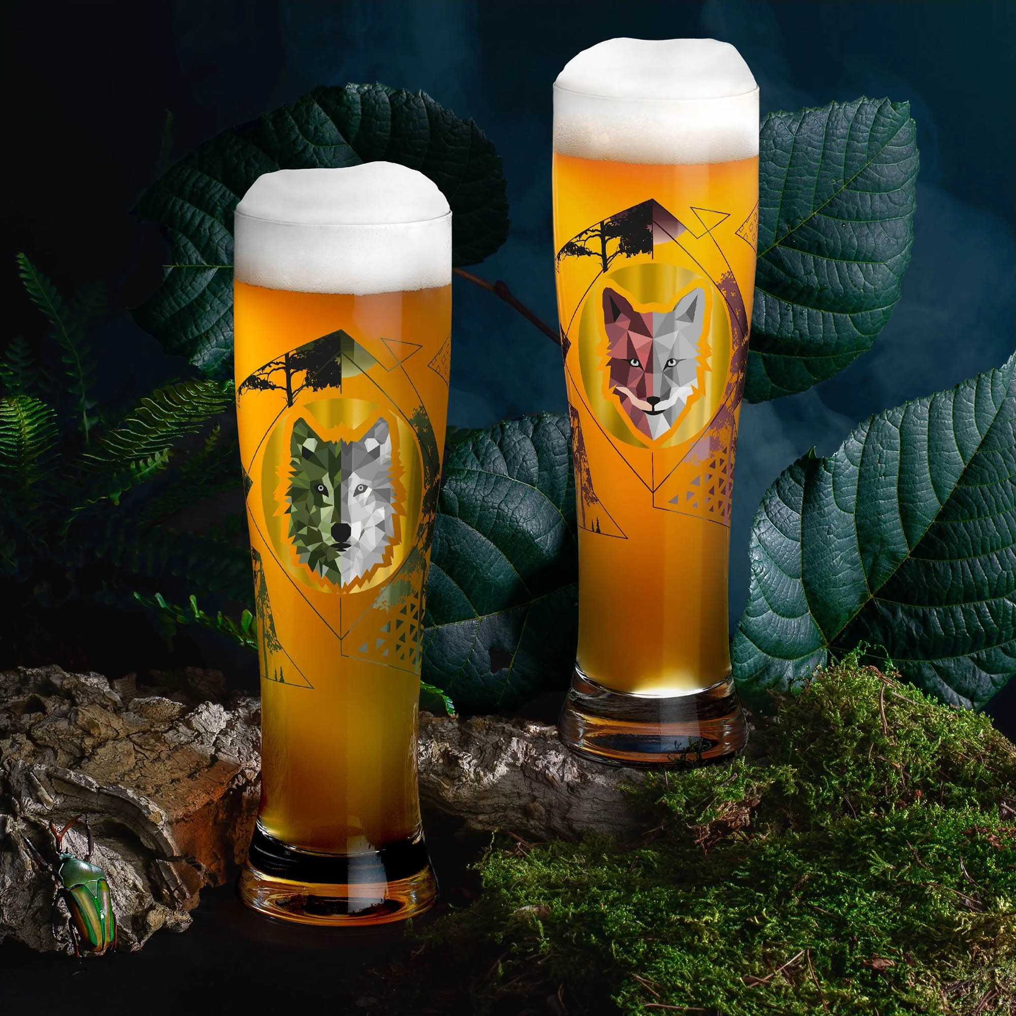 RITZENHOFF Weizenbierglas Weißbierglas BRAUCHZEIT #3 / #4 Set 2 Stück je 646 ml