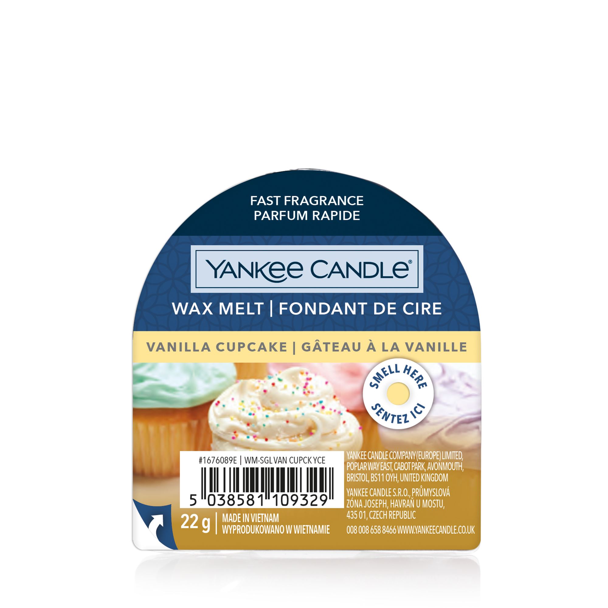 YANKEE CANDLE Wax Melt VANILLA CUPCAKE 22 g Duftwachs