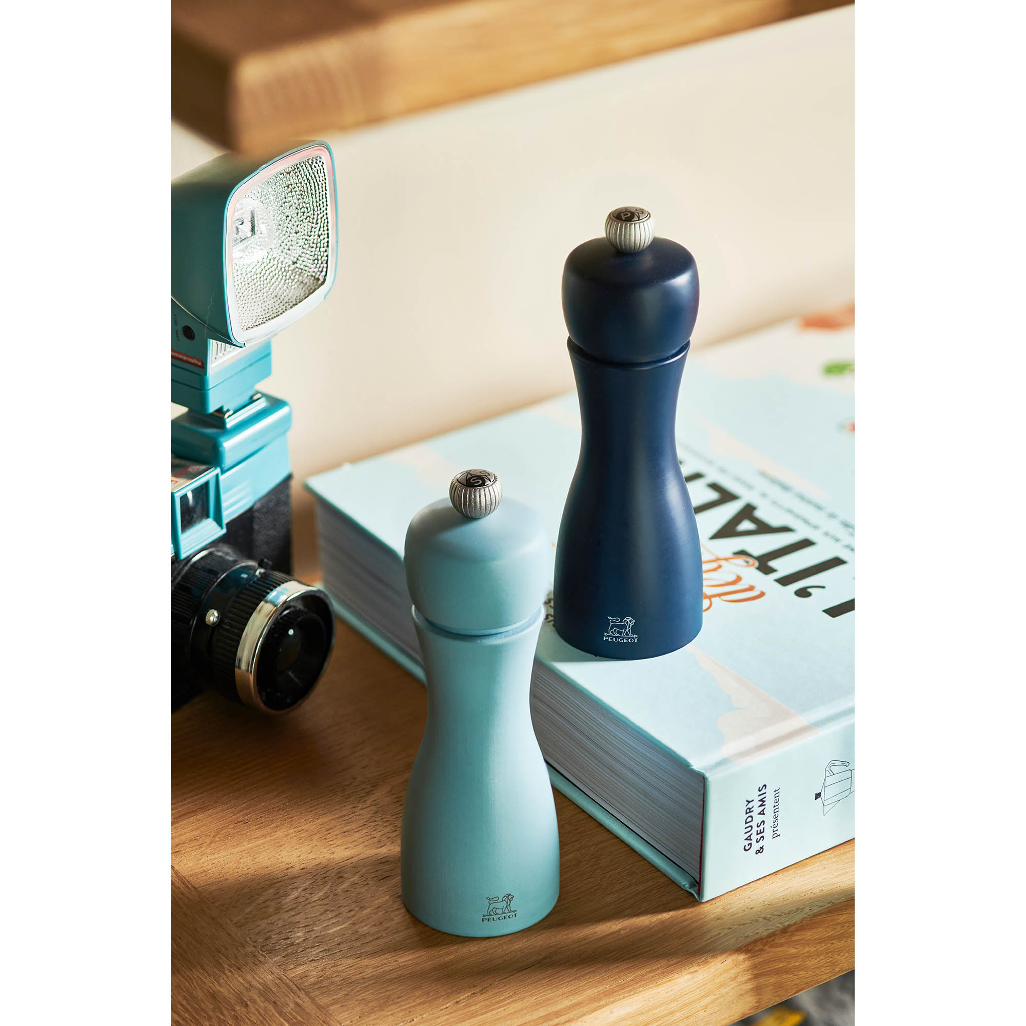 PEUGEOT Pfeffermühle Salzmühle TAHITI ZIRLION Duo Set 15 cm ELEMENTS - LUFT