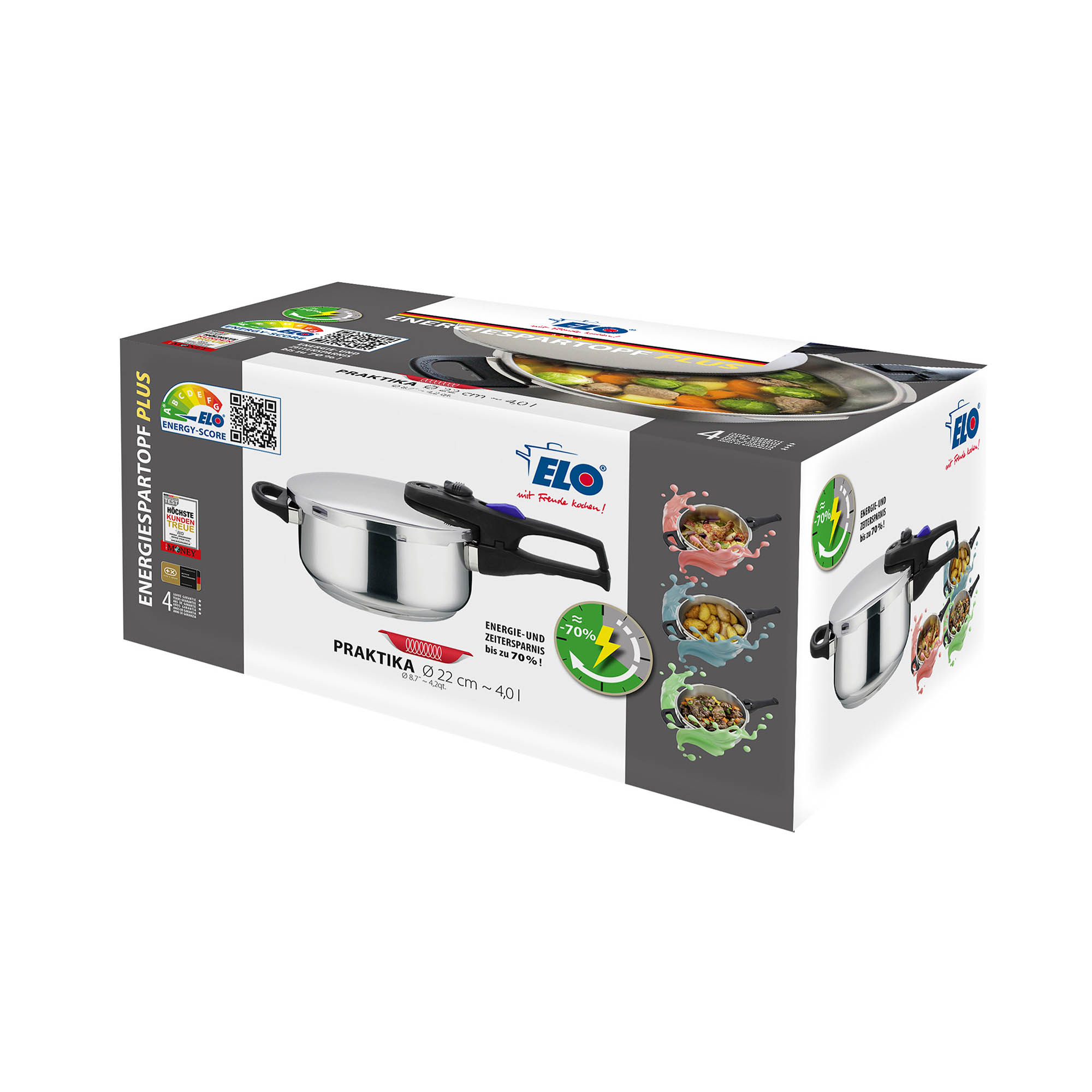 ELO Pressure cooker PRAKTIKA PLUS 22 cm 4.0 litres