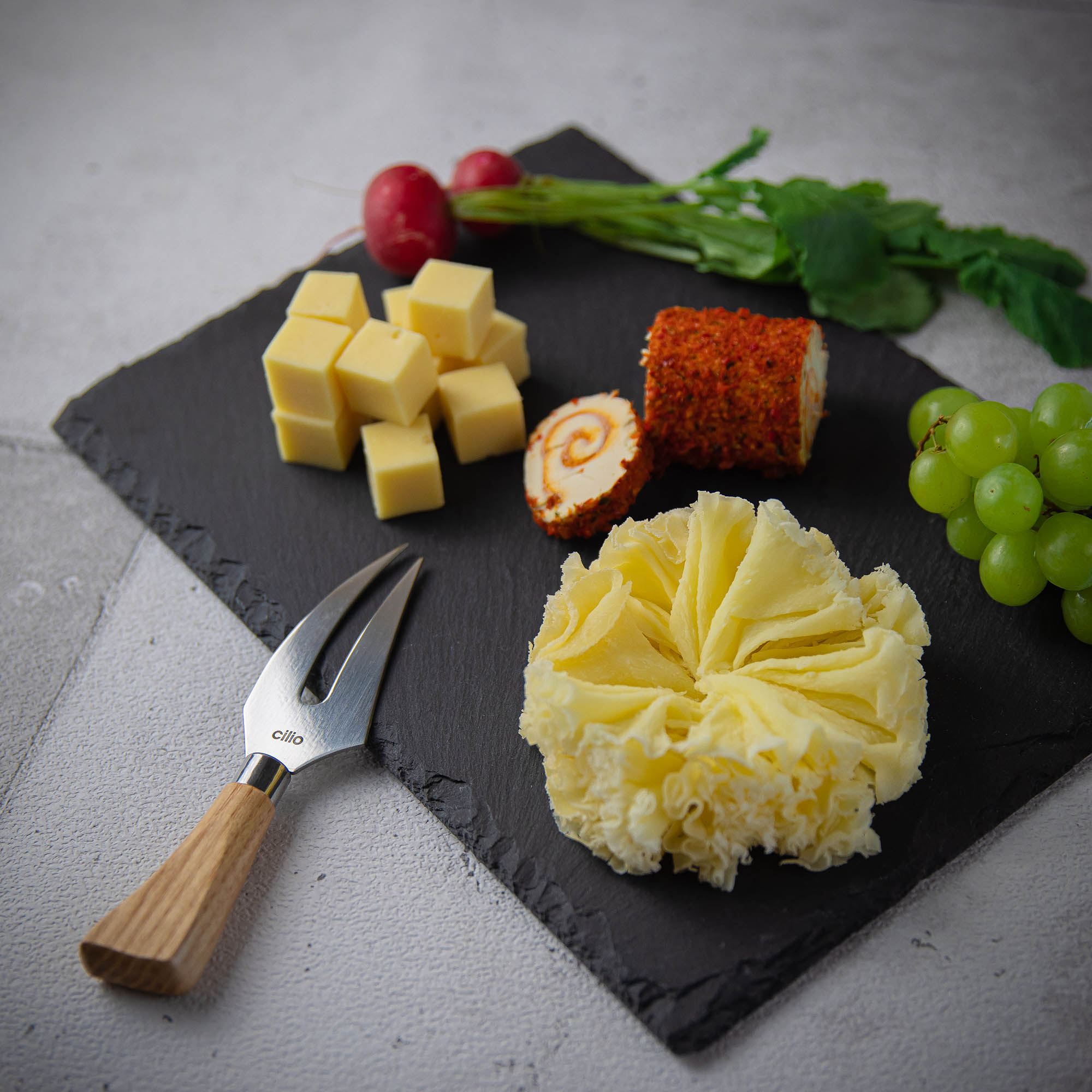 CILIO Formaggio Schieferplatte rechteckig 30 x 20 cm