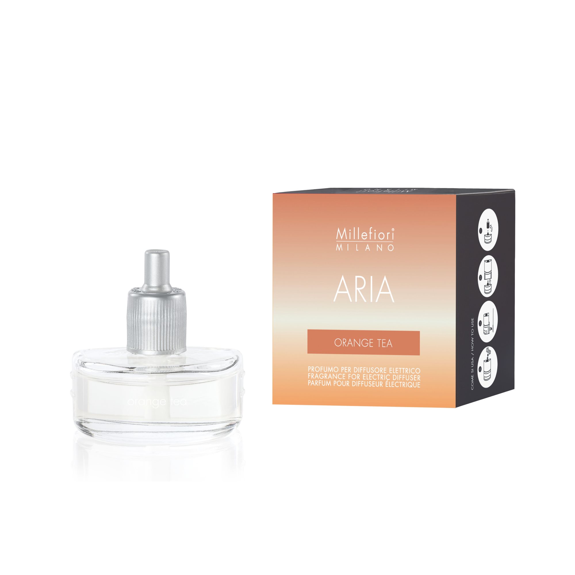 MILLEFIORI Aria Nachfüllstecker für Duftstecker elektr. Diffusor ORANGE TEA